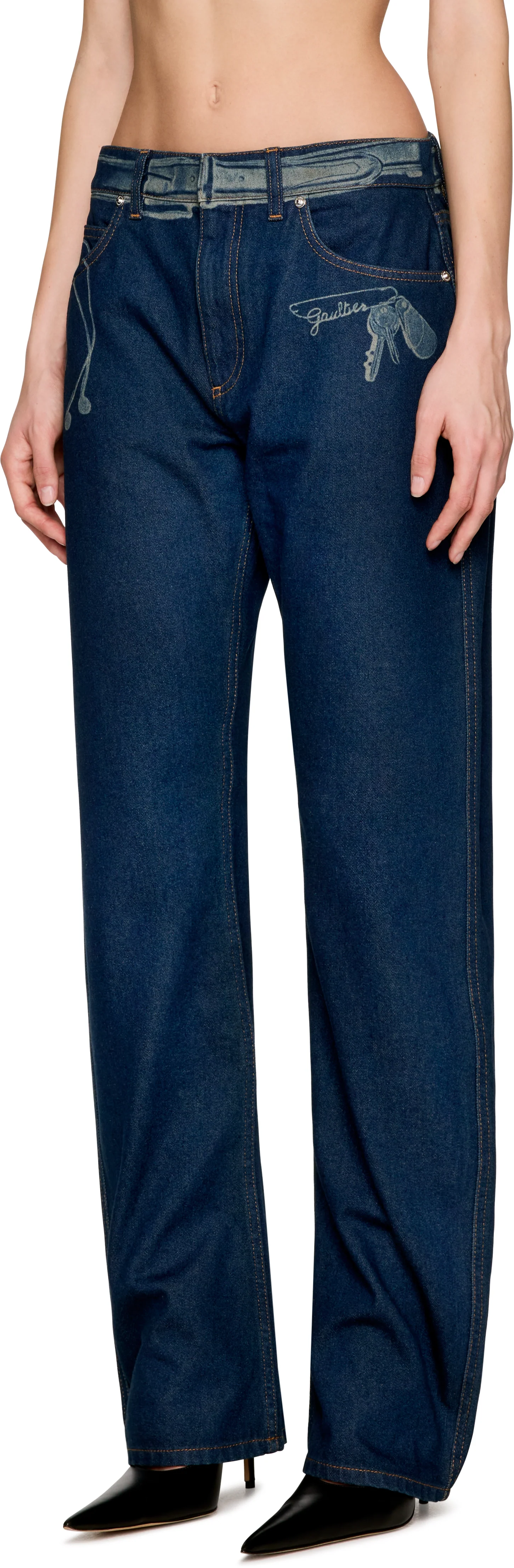 Jean Paul Gaultier Denim Trompe L’Œil Jeans