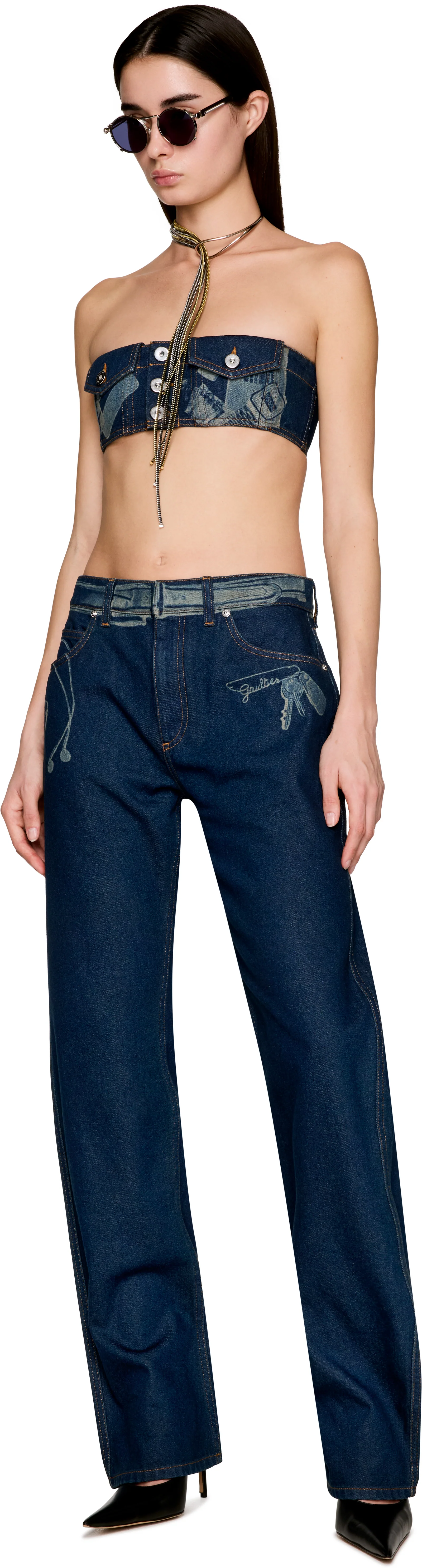 Jean Paul Gaultier Denim Trompe L’Œil Jeans