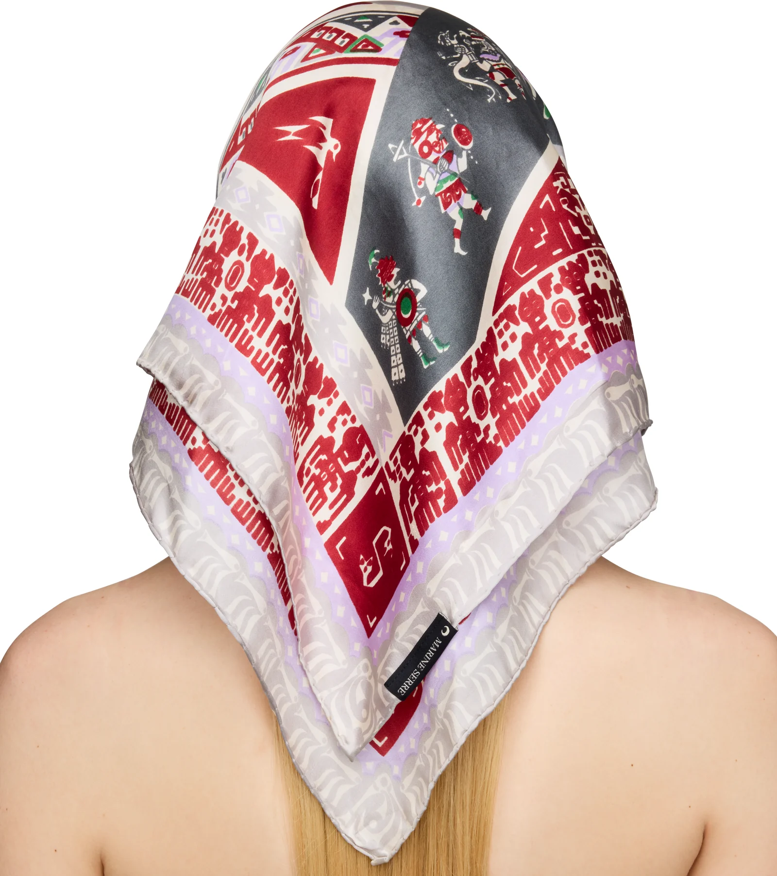 Marine Serre Silk Scarves Veiled Cap