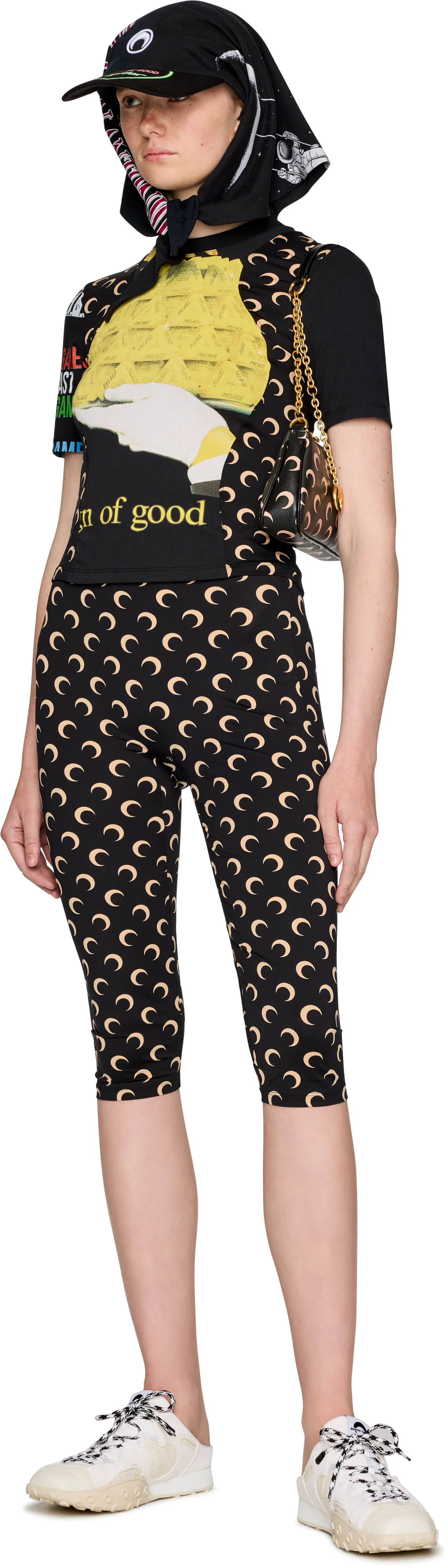 Marine Serre Moon Canvas Core Shoulder Bag