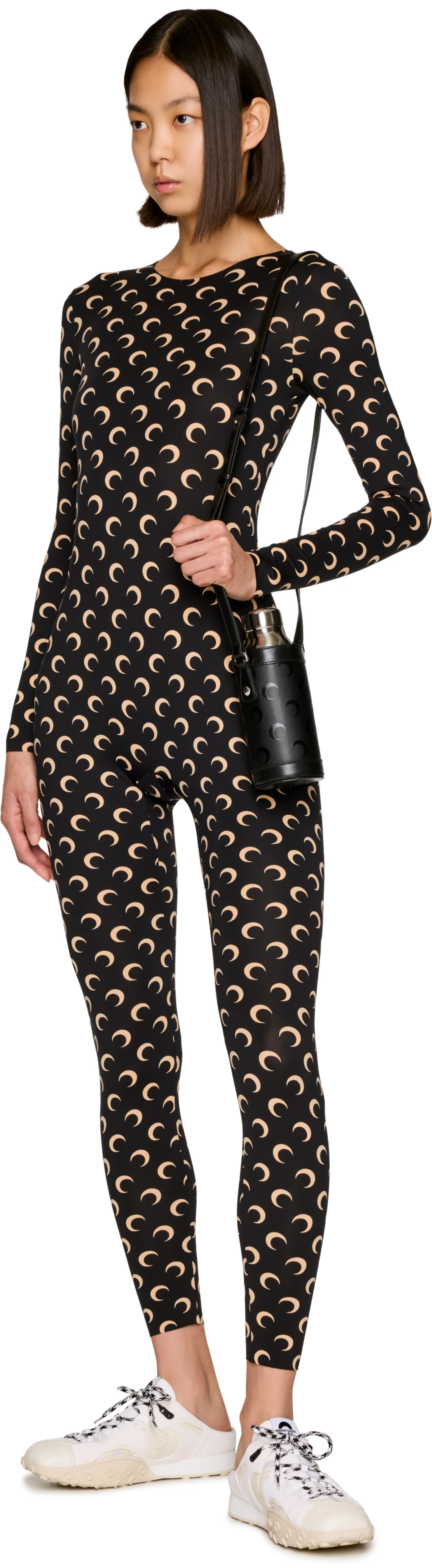 Marine Serre Moon Printed Jersey Catsuit