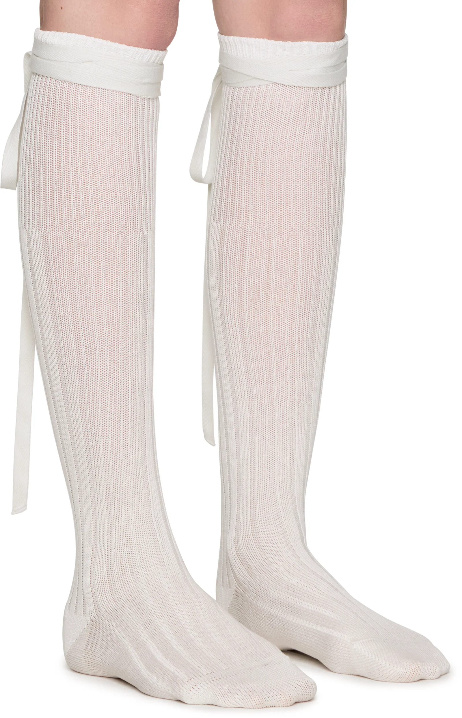 Ann Demeulemeester Jost Ribbon Detail Knee-High Socks