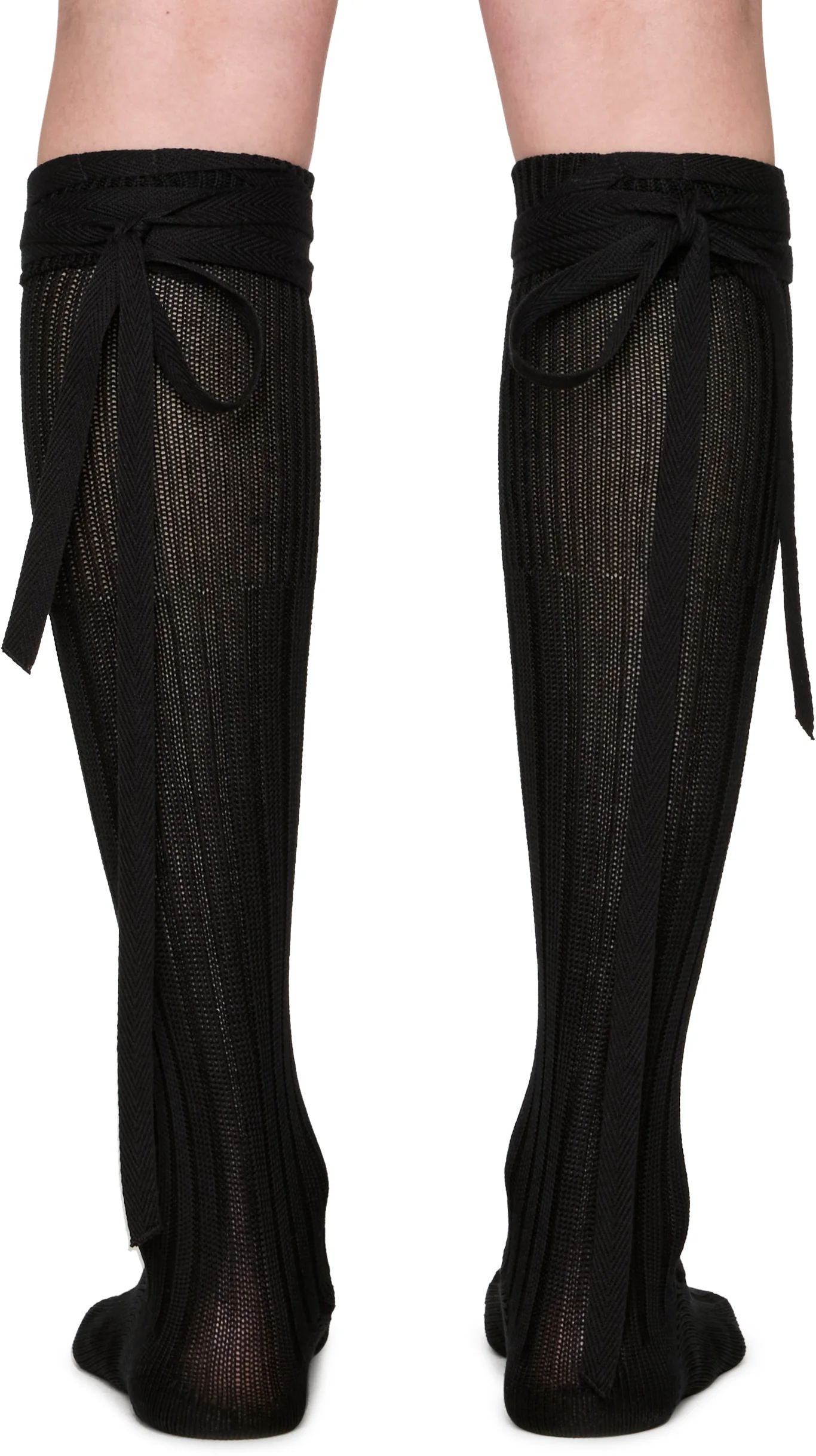 Ann Demeulemeester Jost Ribbon Detail Knee-High Socks