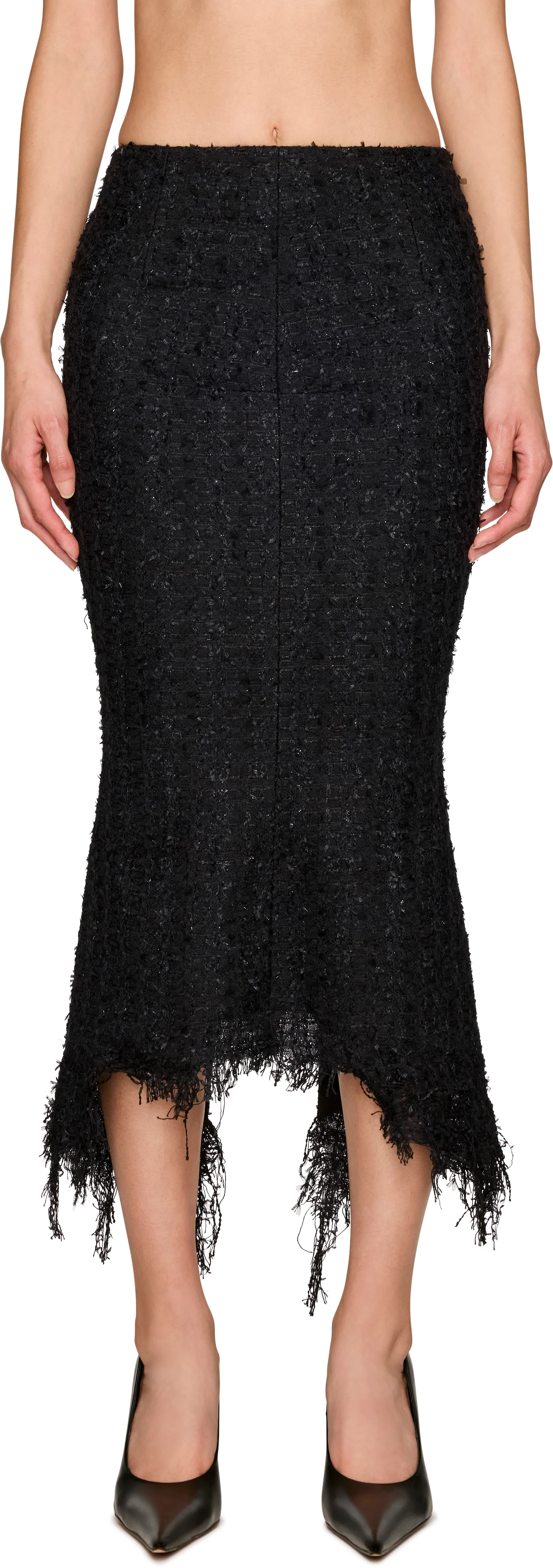 Matières Fécales Vendome Tweed Midi Skirt