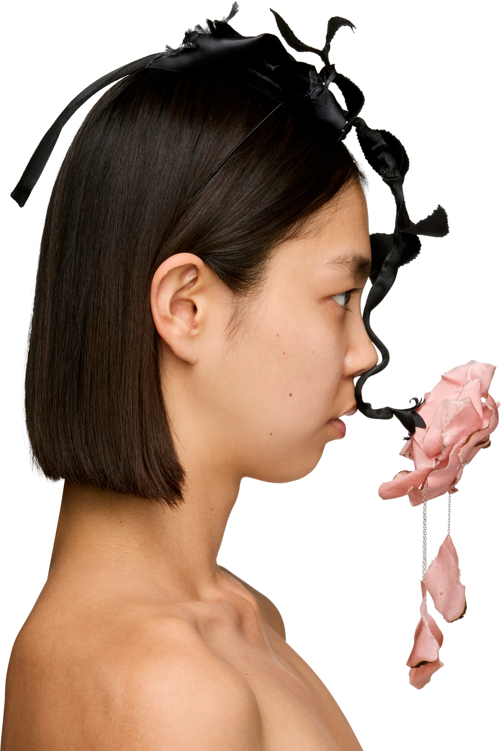 Matières Fécales Stephen Jones Flower Gag Headpiece