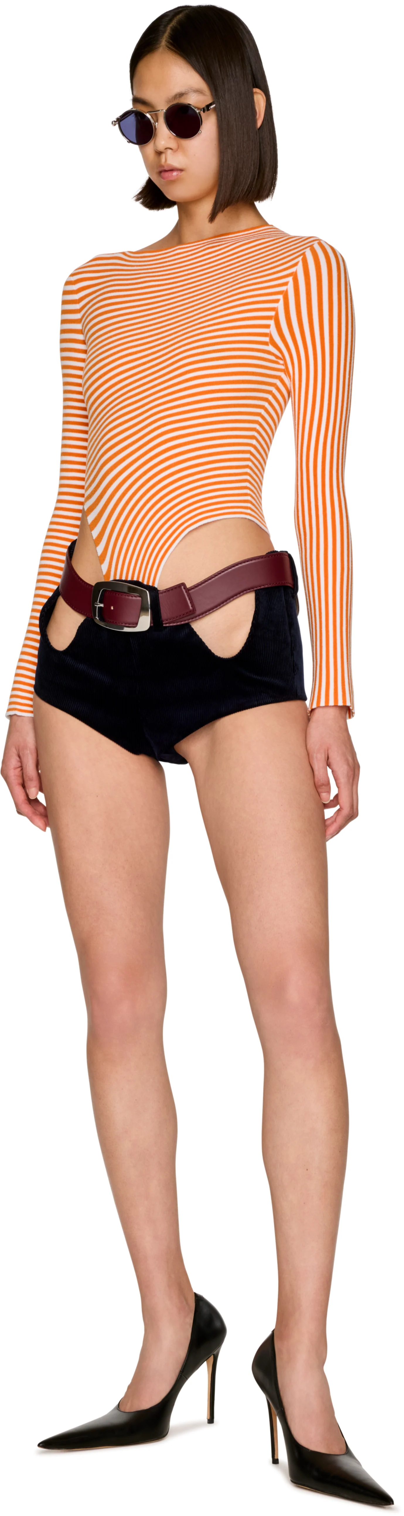 Jean Paul Gaultier Junior Belt Corduroy Shorts