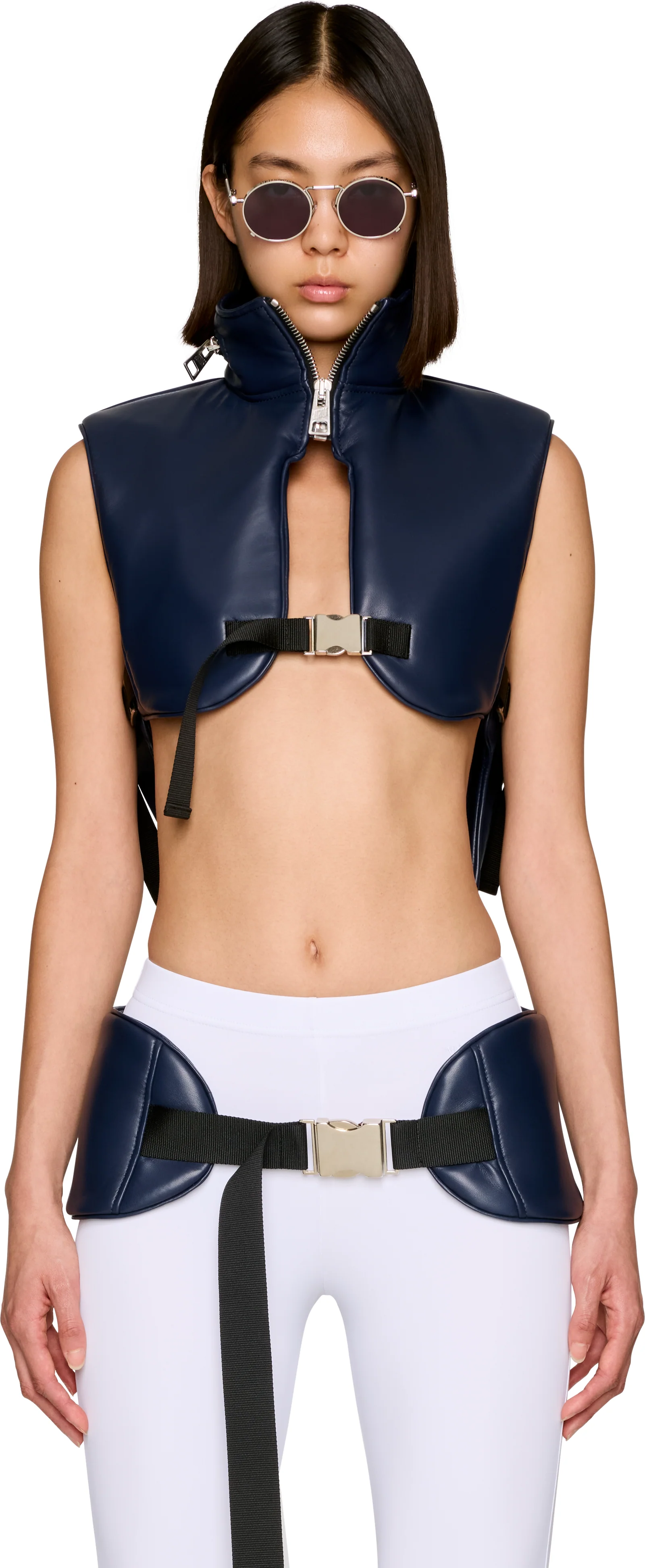 Jean Paul Gaultier Backpack Leather Vest