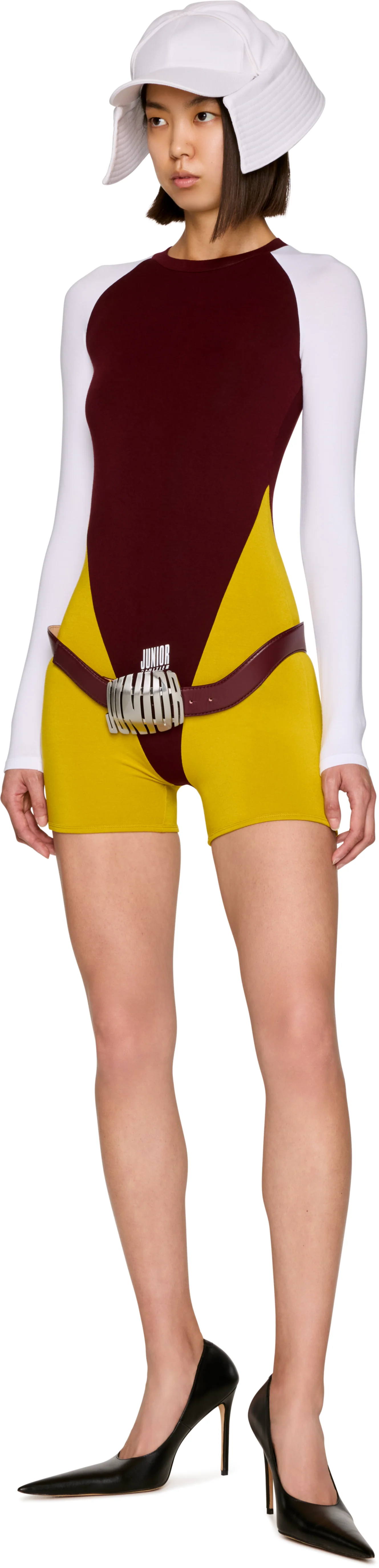 Jean Paul Gaultier Tricolor 'Junior Gaultier' Catsuit