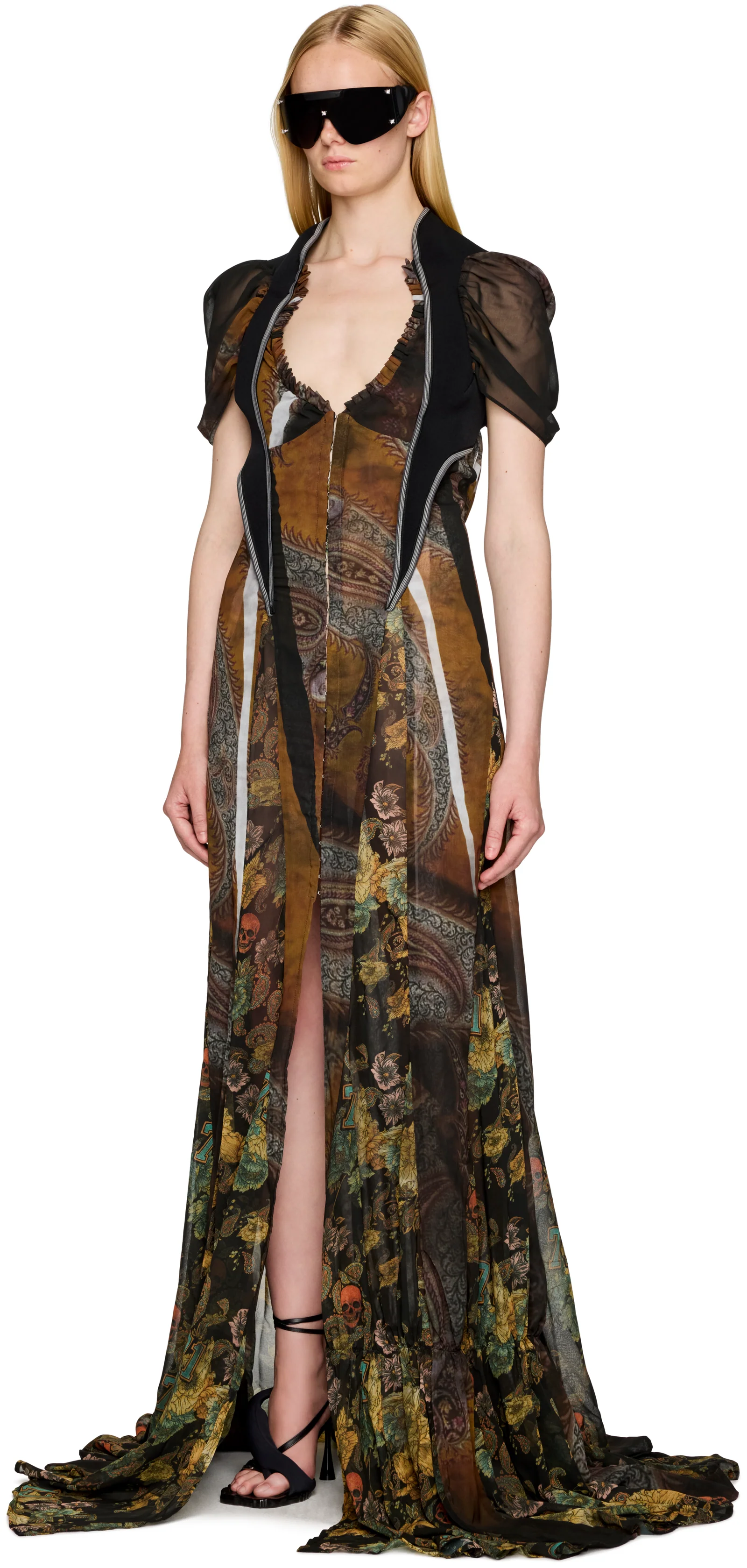 Ottolinger Open-Heart Gown Maxi Dress