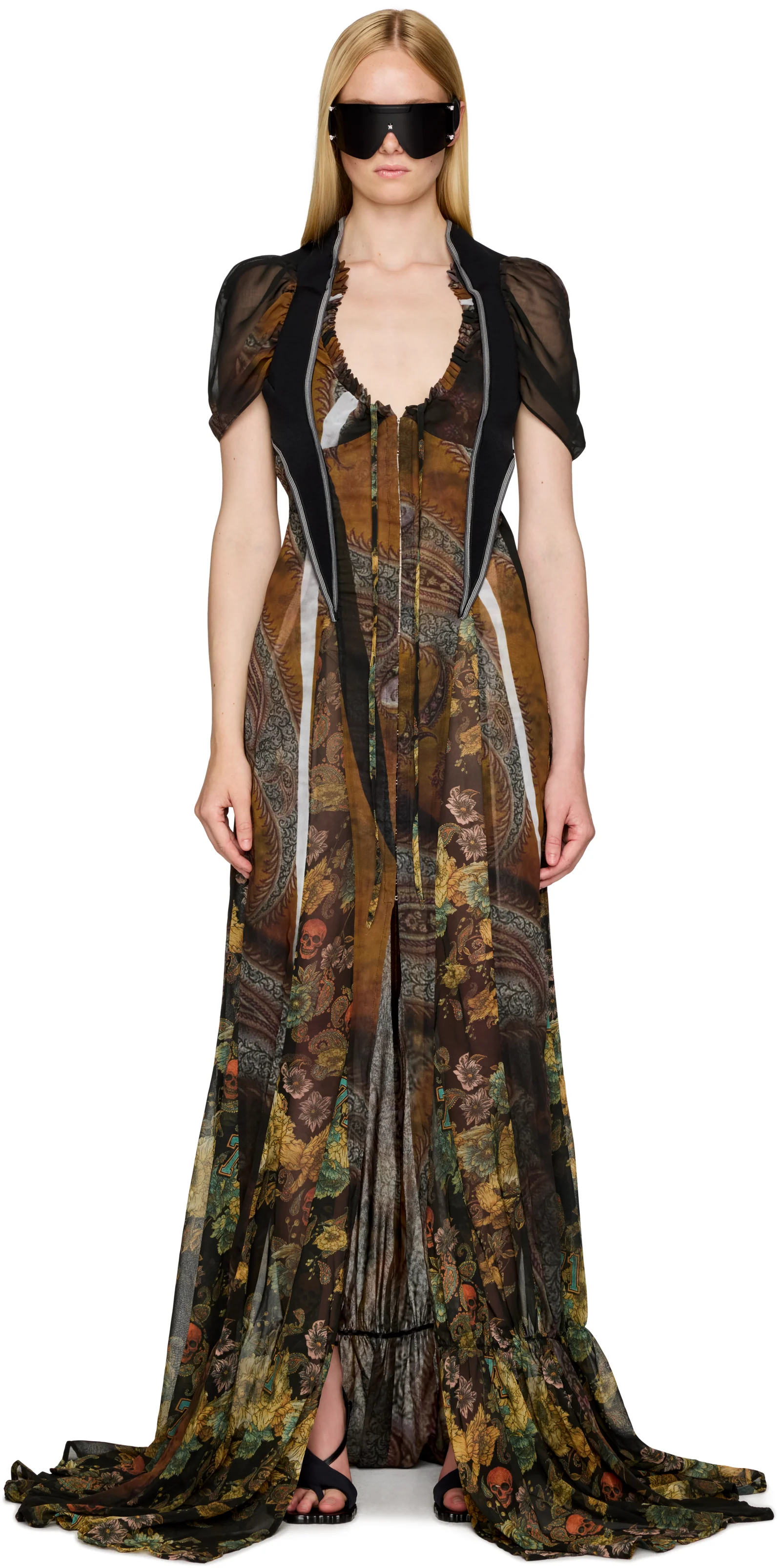 Ottolinger Open-Heart Gown Maxi Dress