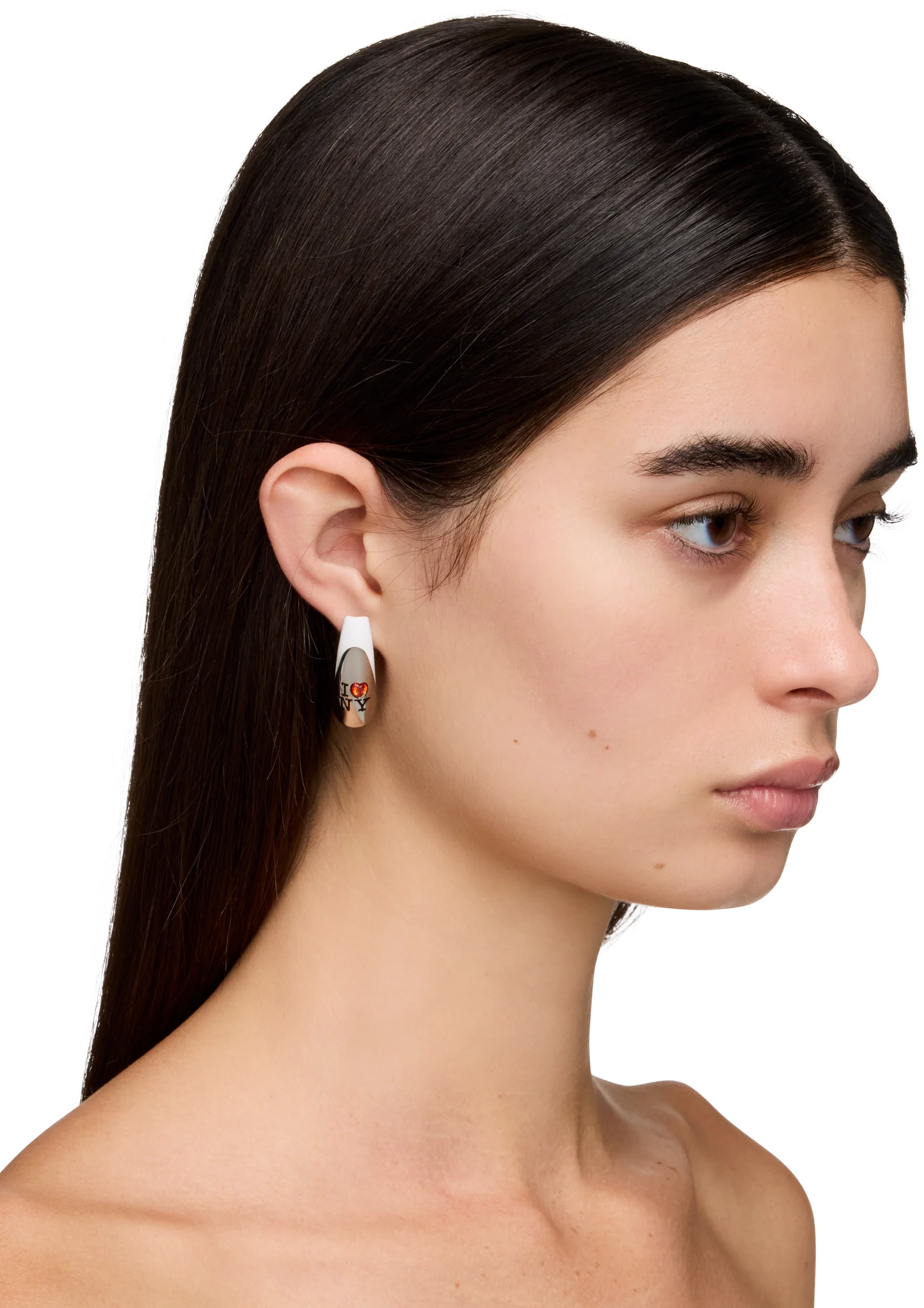 D'heygere 'I <3 NY' Nail Earrings