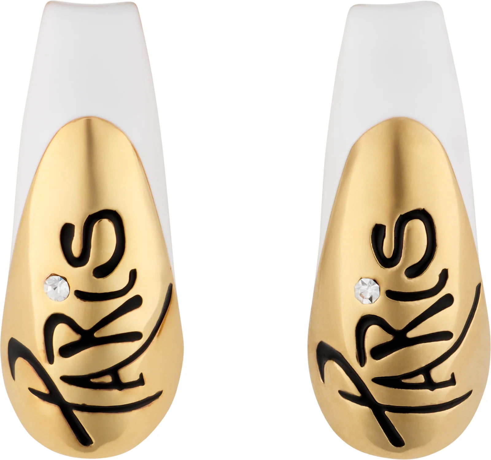 D'heygere 'Paris' Nail Earrings
