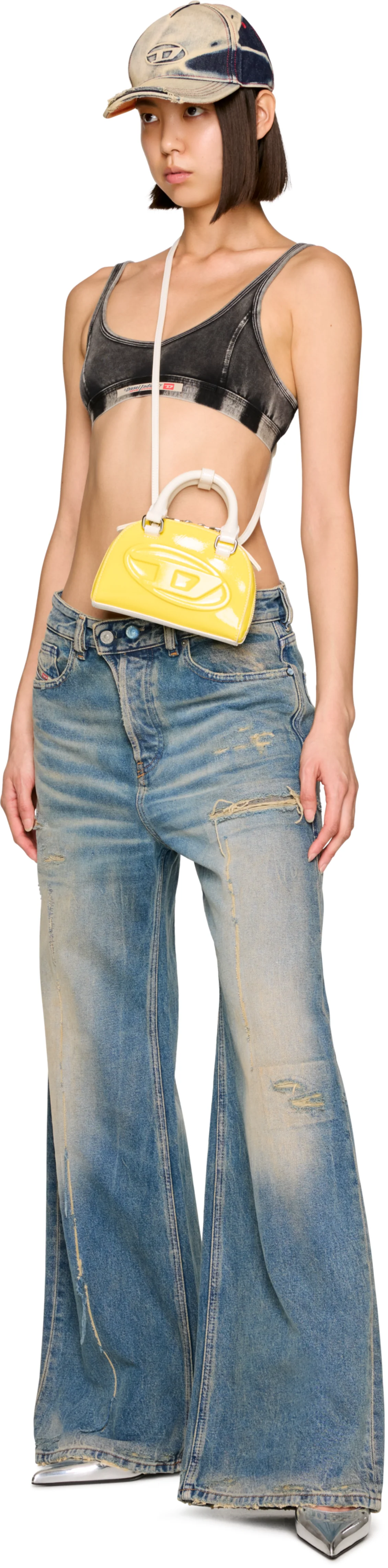 Diesel 1Dr 2.0 Dome Crossbody Xs Top Handle Bag
