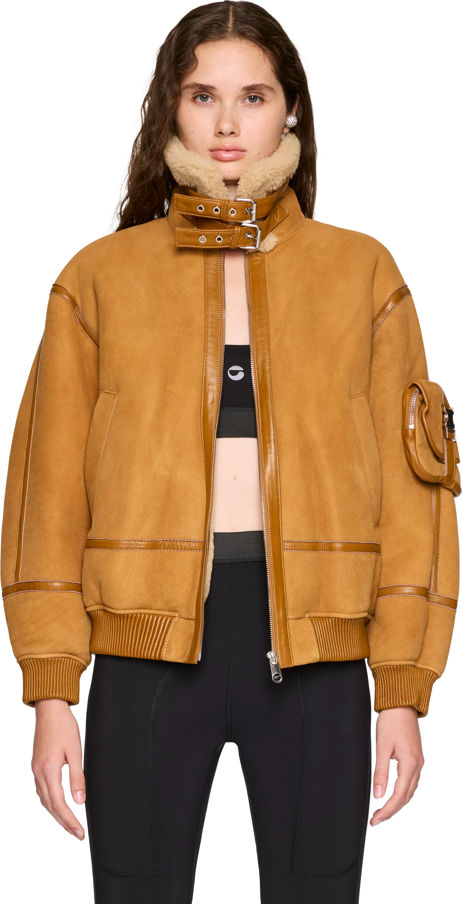 Coperni Shearling Bomber Jacket