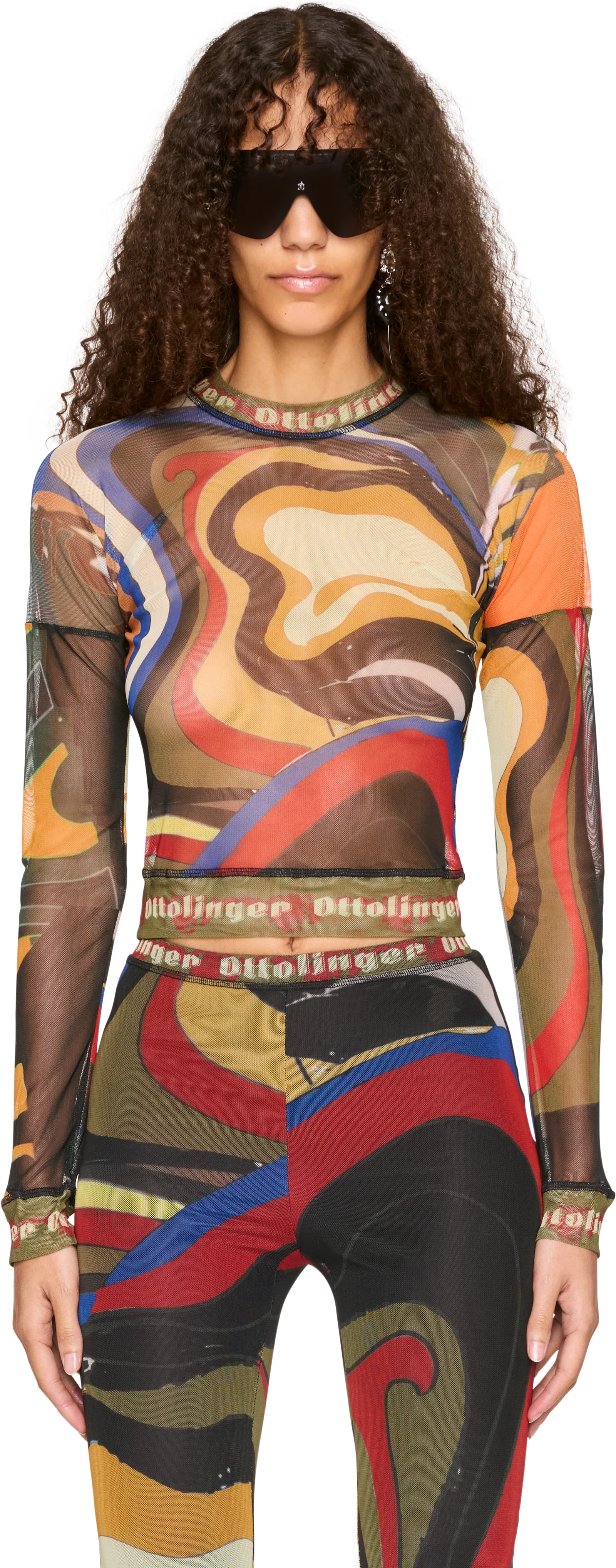 Ottolinger Mesh Long Sleeve Top