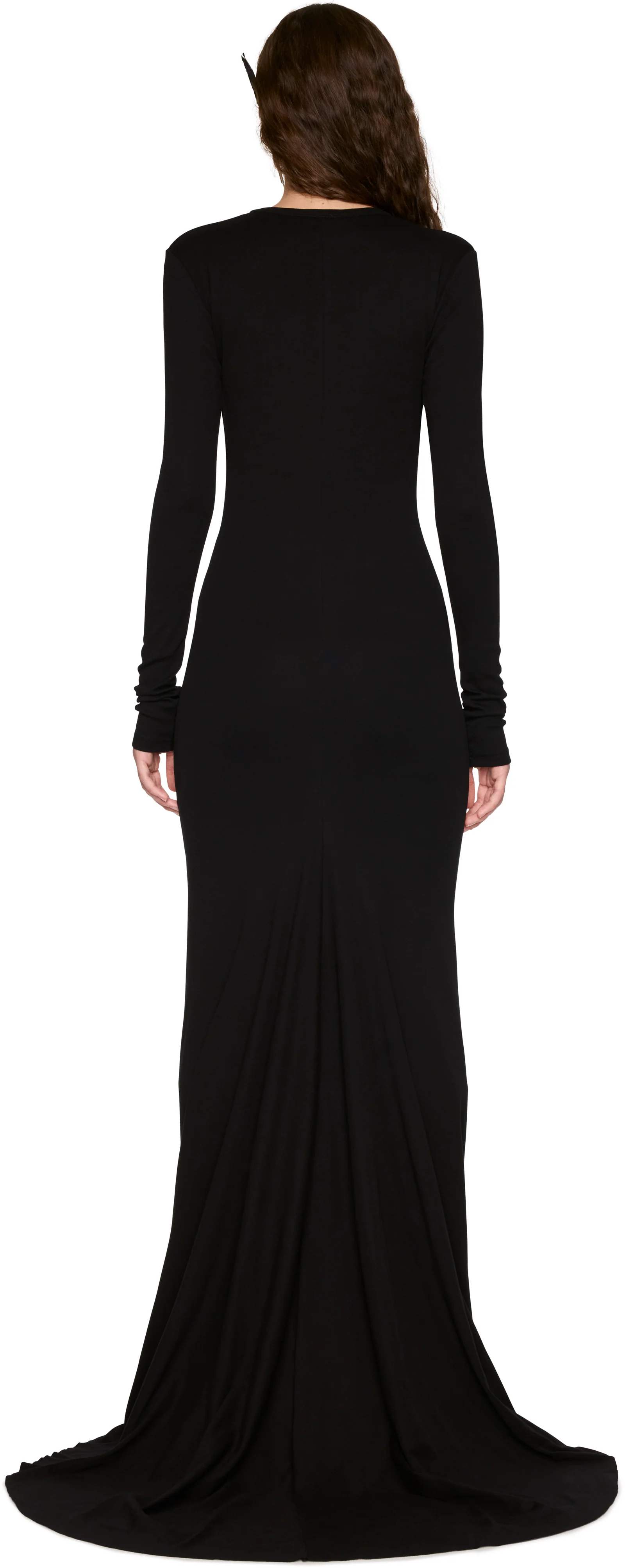 Ann Demeulemeester Jesse Long Sleeve X-Long Flared Maxi Dress