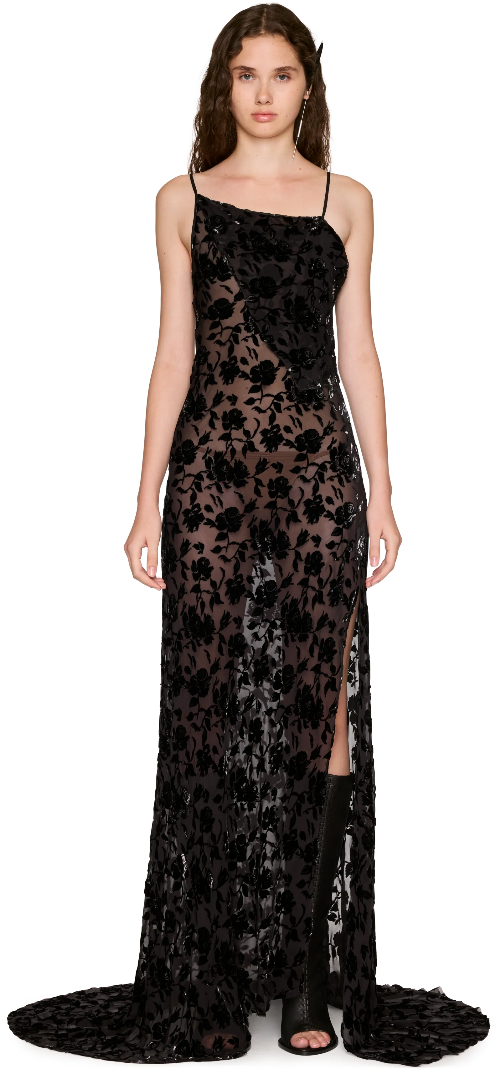 Ann Demeulemeester Aaricia Long Bias Slip Maxi Dress