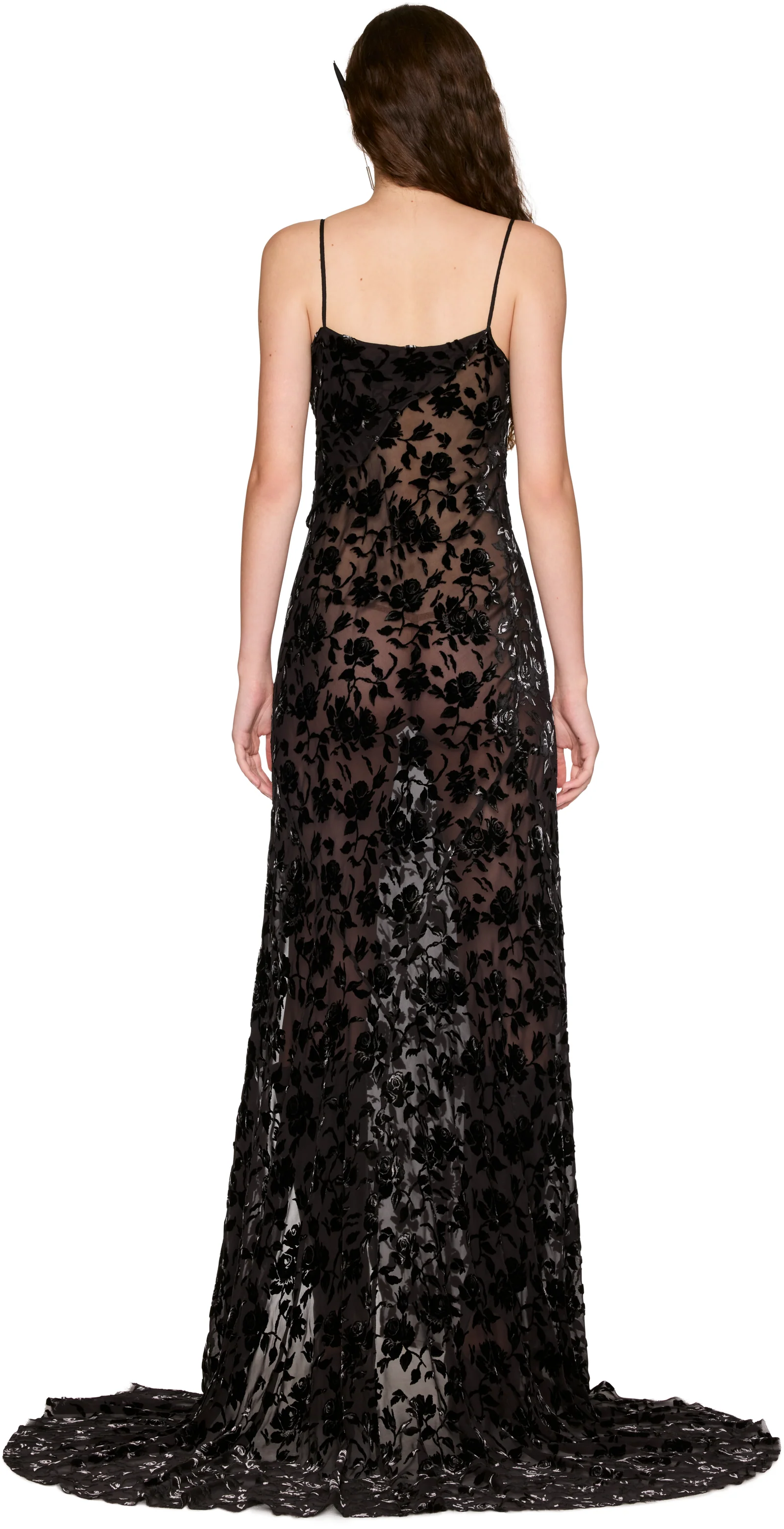 Ann Demeulemeester Aaricia Long Bias Slip Maxi Dress