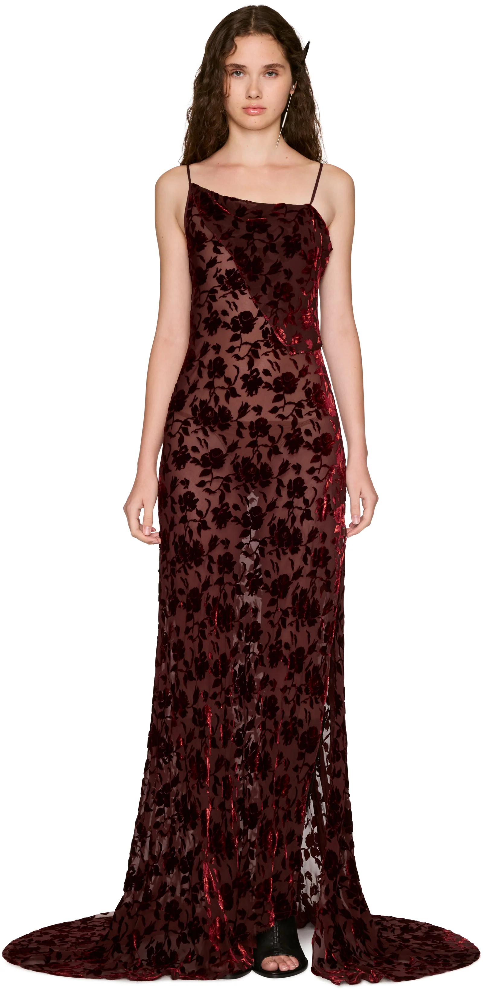 Ann Demeulemeester Aaricia Long Bias Slip Maxi Dress