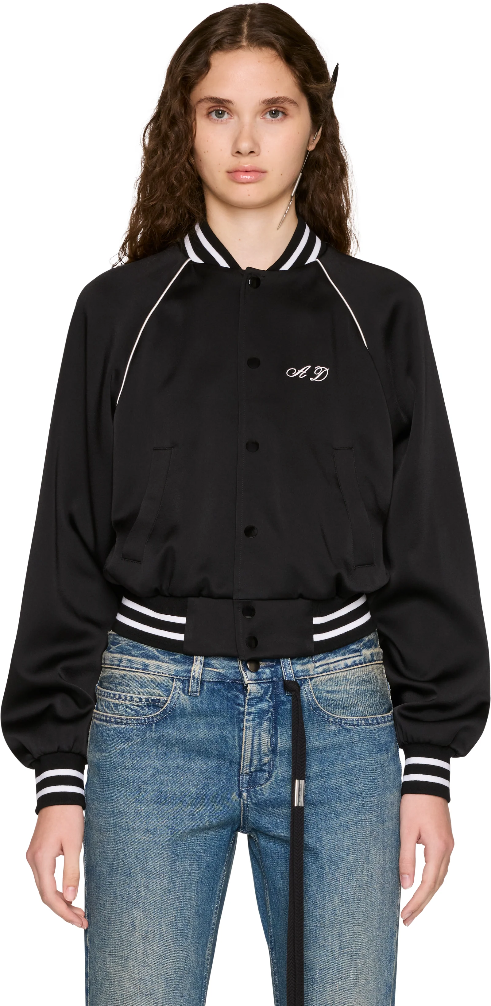 Ann Demeulemeester Arya Slim Fit Raglan Bomber Jacket