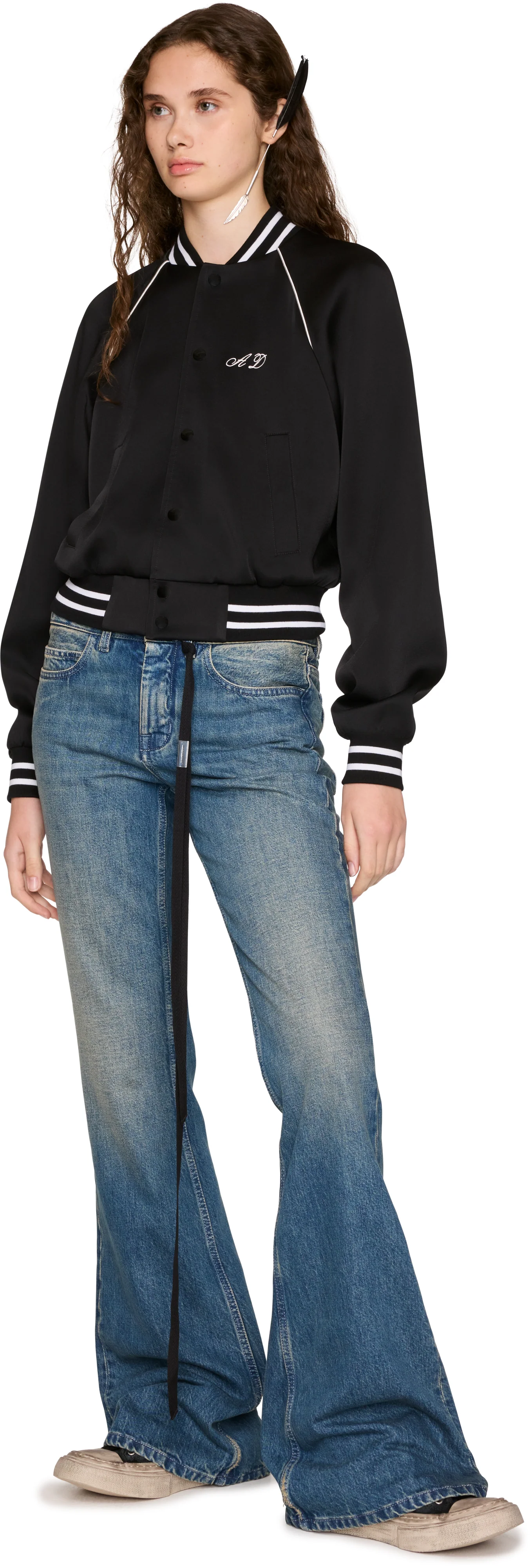 Ann Demeulemeester Arya Slim Fit Raglan Bomber Jacket