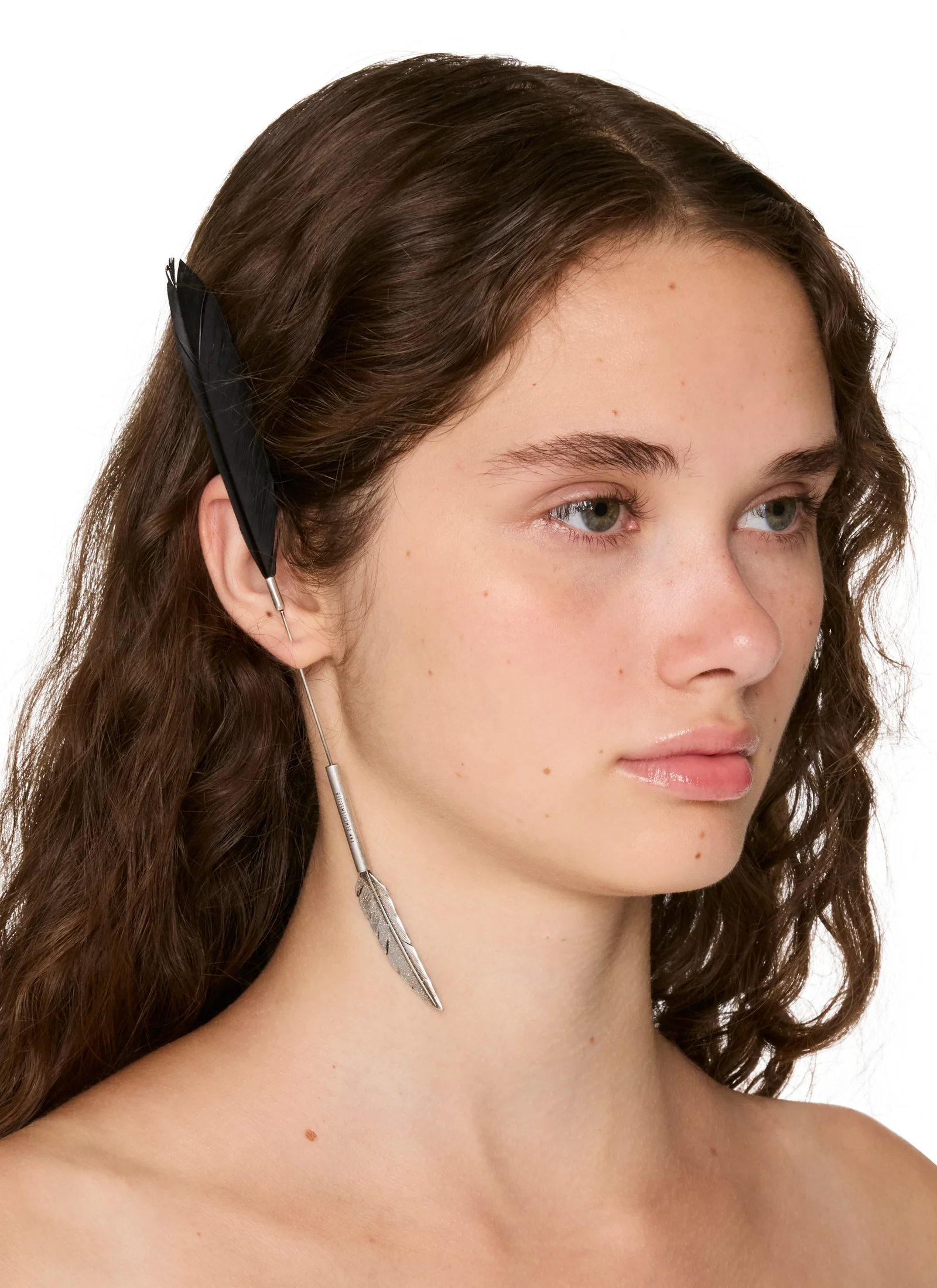 Ann Demeulemeester Mies Feather Earring