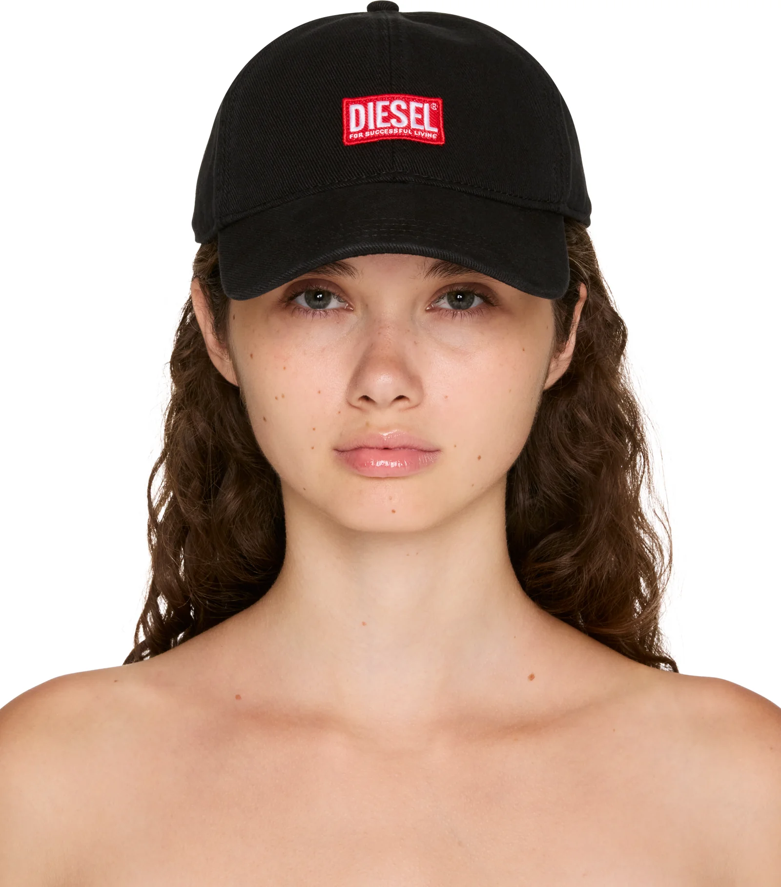 Diesel Logo Patch Baseball Cap