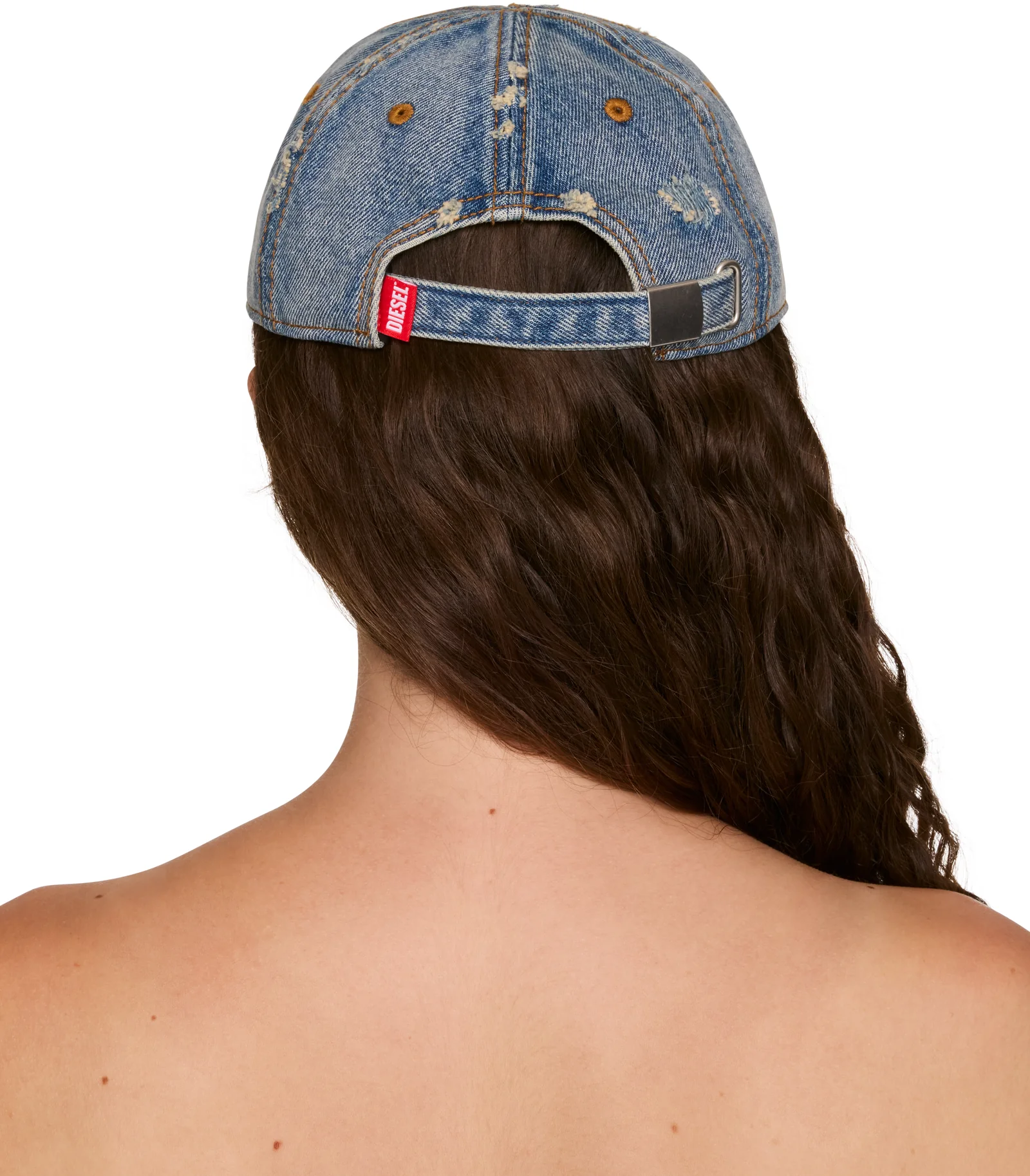 Diesel C-Enic Frayed Denim Cap