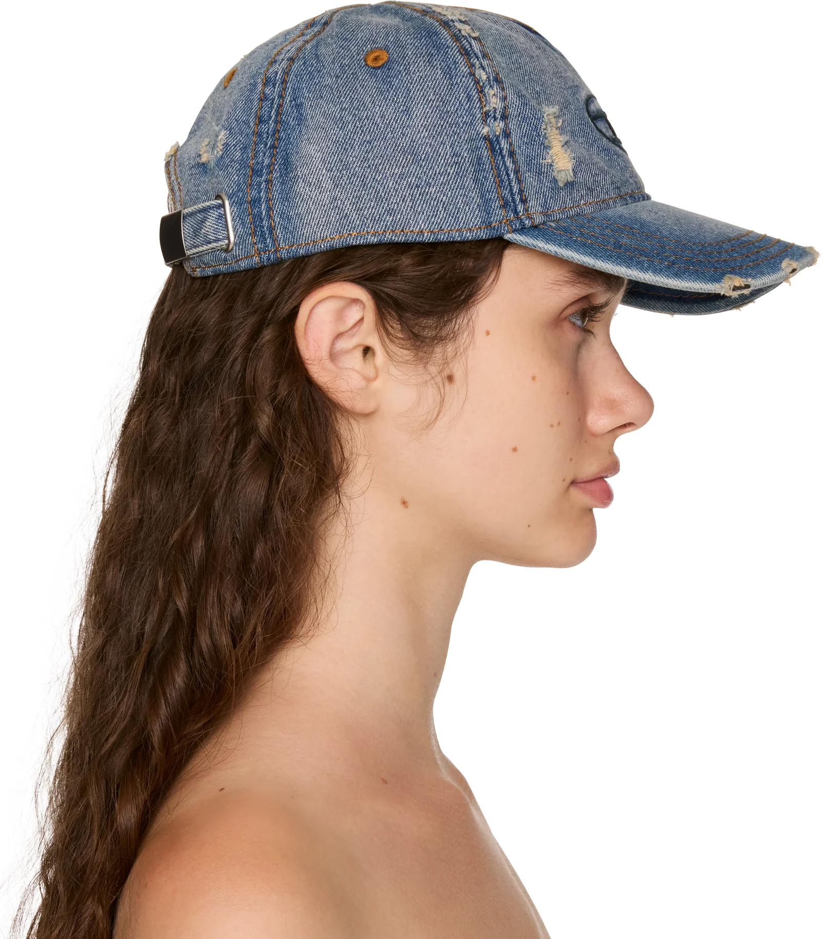 Diesel C-Enic Frayed Denim Cap