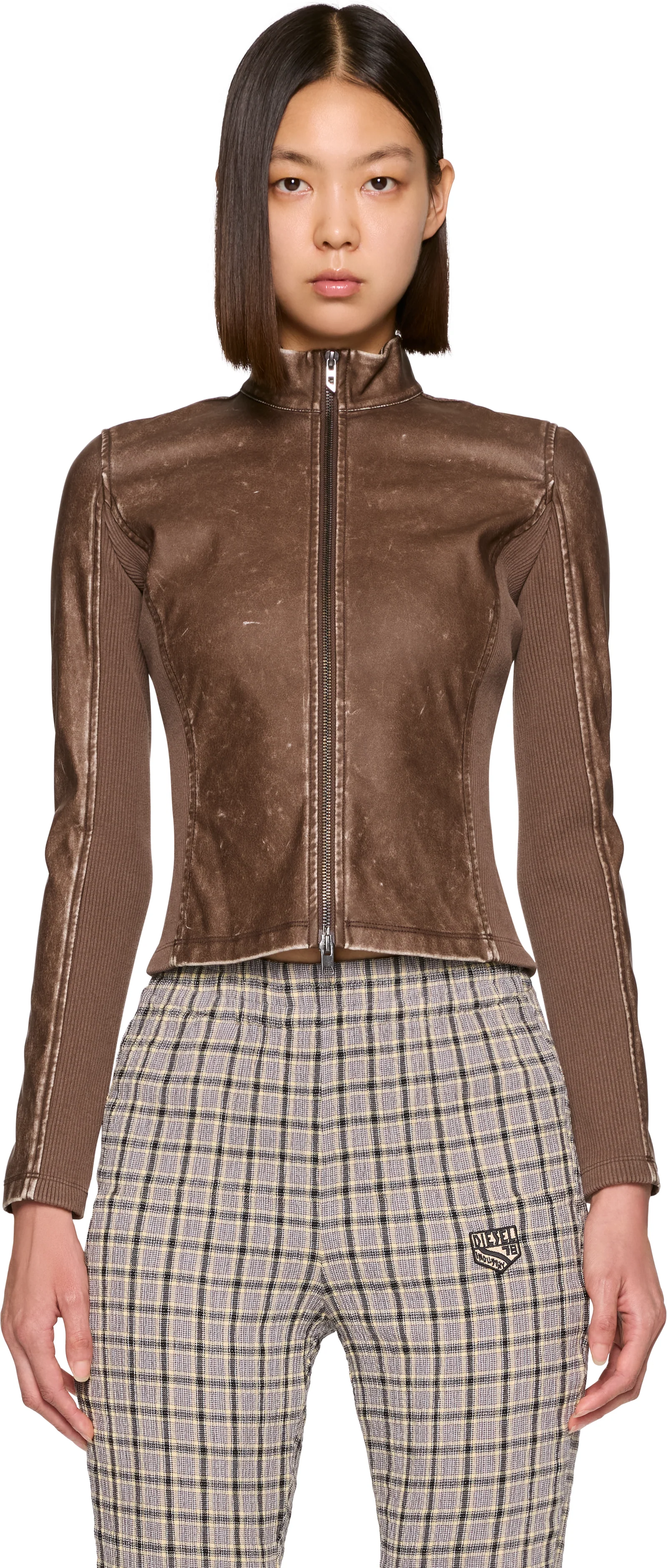 Diesel T-Hunder Faux-Leather Jacket