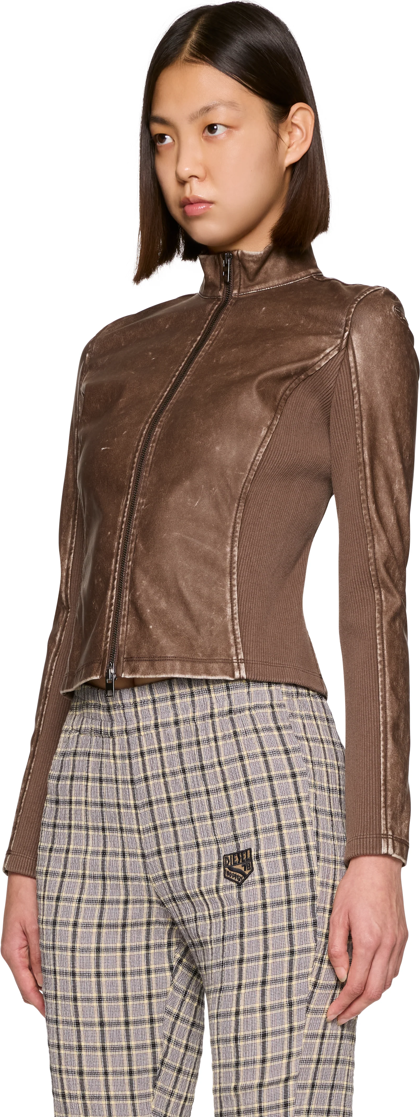 Diesel T-Hunder Faux-Leather Jacket