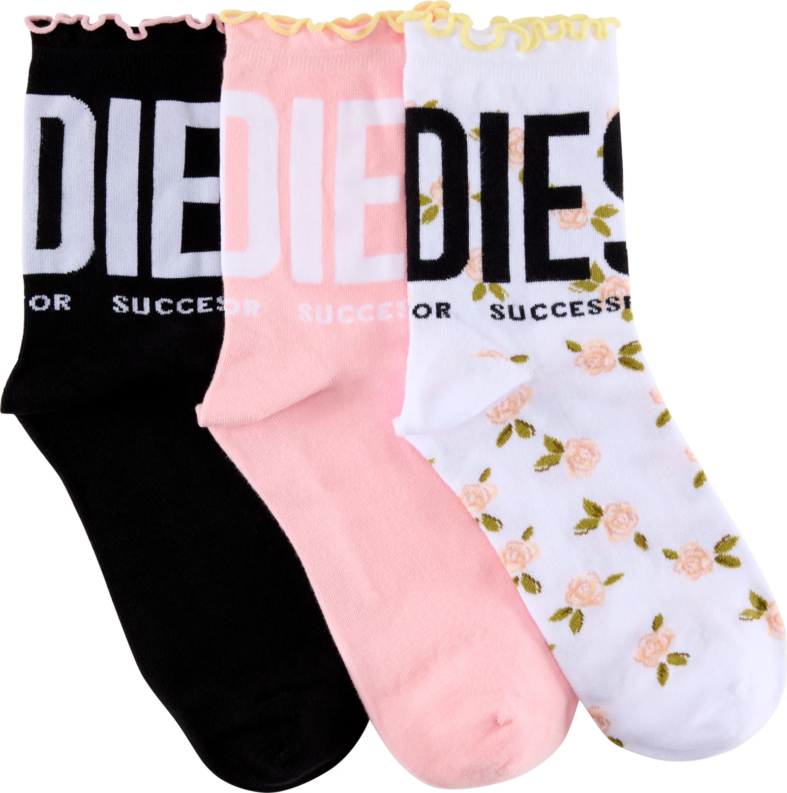 Diesel Three-Pack Lolita Ruffled Socks