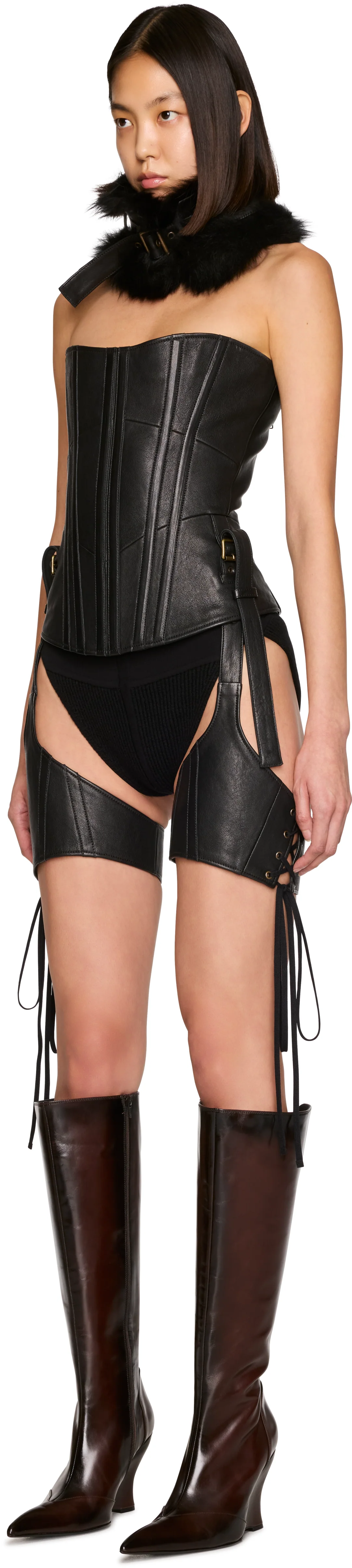 KNWLS Veil Leather Corset