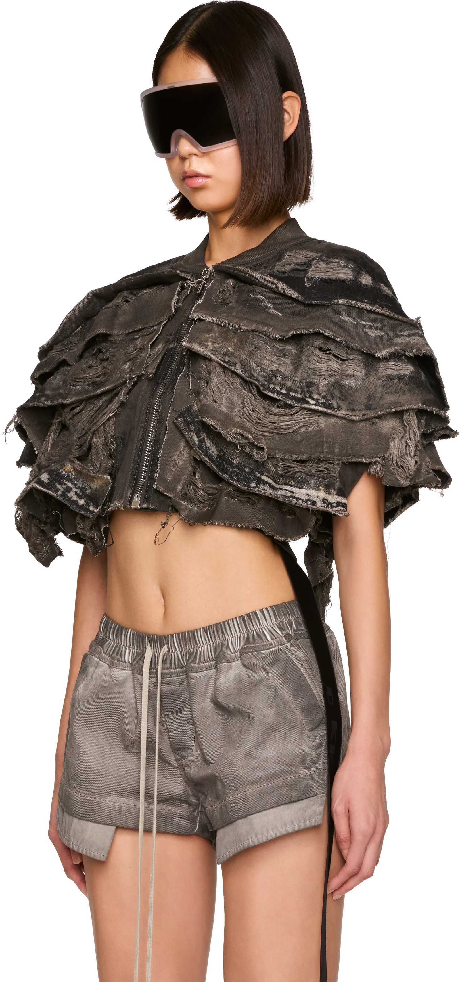 Rick Owens DRKSHDW Tower Tatlin Denim Bomber Jacket
