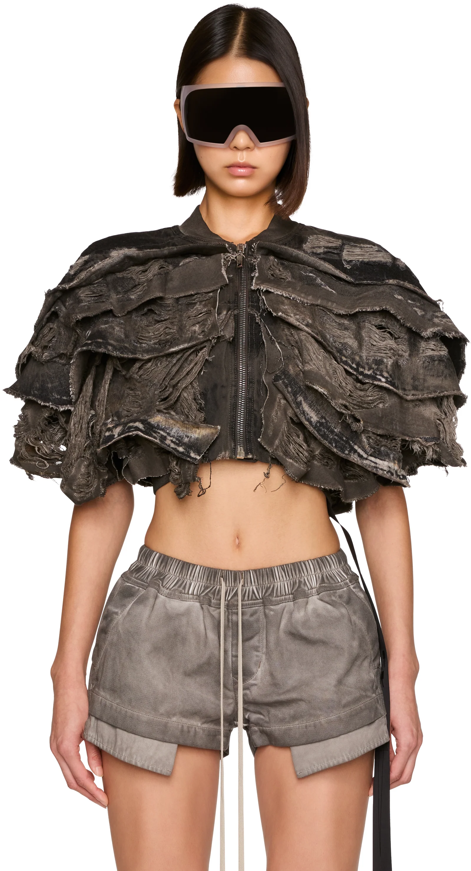 Rick Owens DRKSHDW Tower Tatlin Denim Bomber Jacket