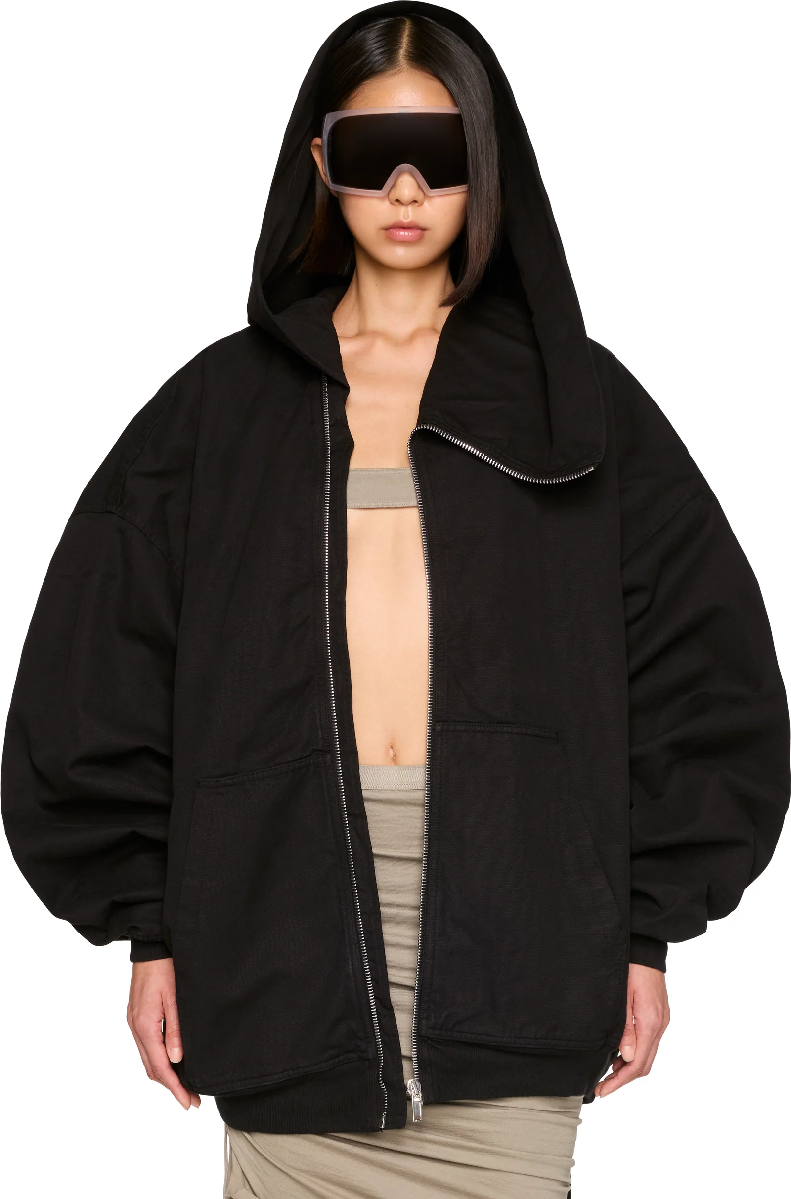Rick Owens DRKSHDW Tower Mountain Hun Hooded Jacket