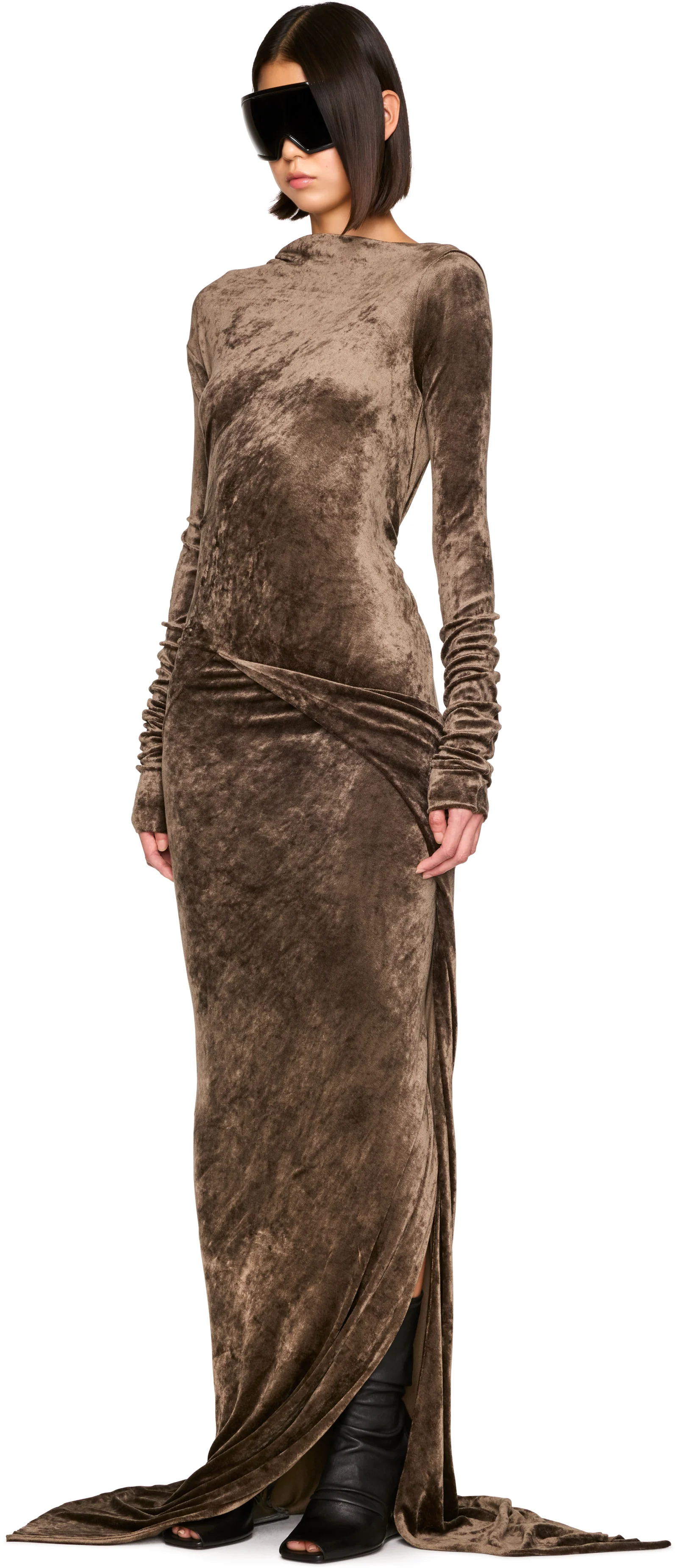 Rick Owens Lilies Tower LS Sailee Maxi Dress
