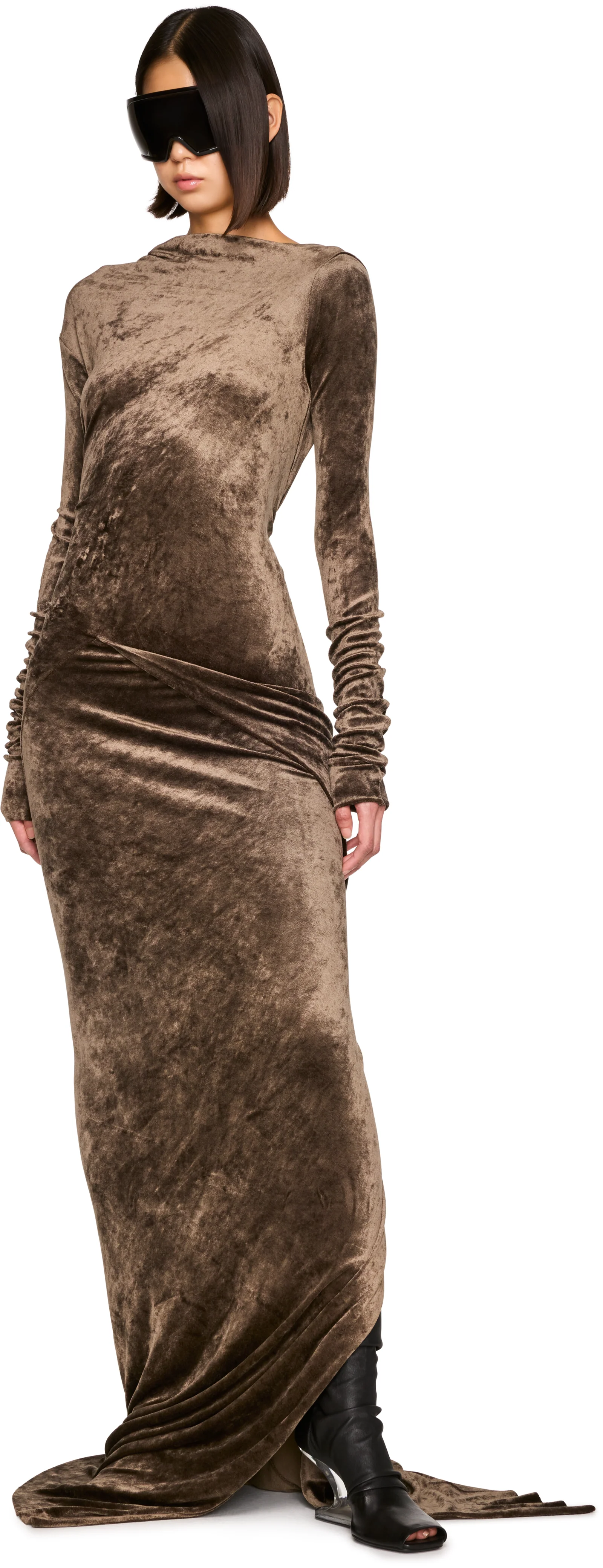 Rick Owens Lilies Tower LS Sailee Maxi Dress