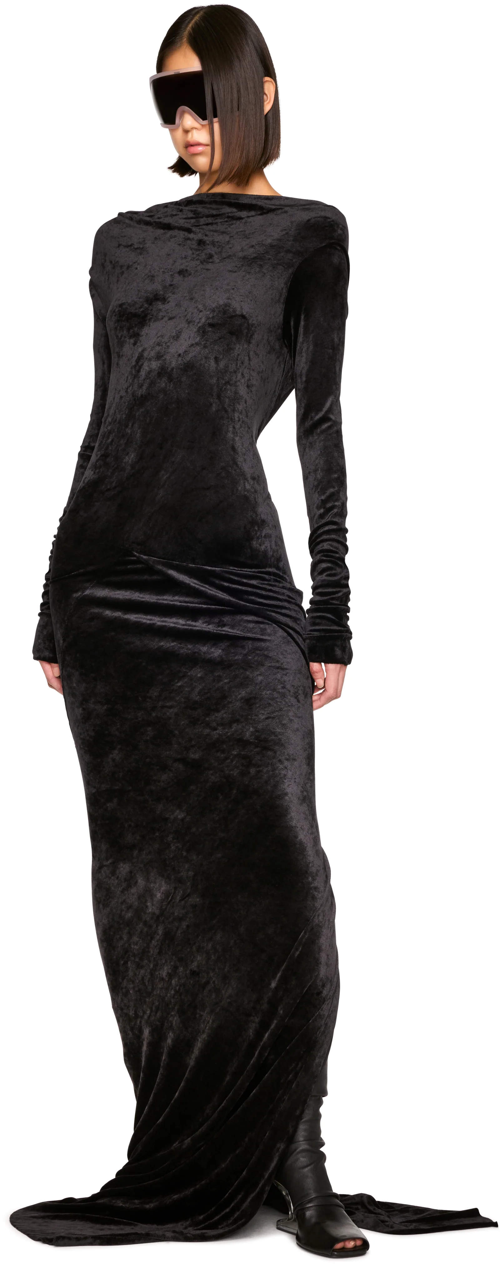 Rick Owens Lilies Tower LS Sailee Maxi Dress