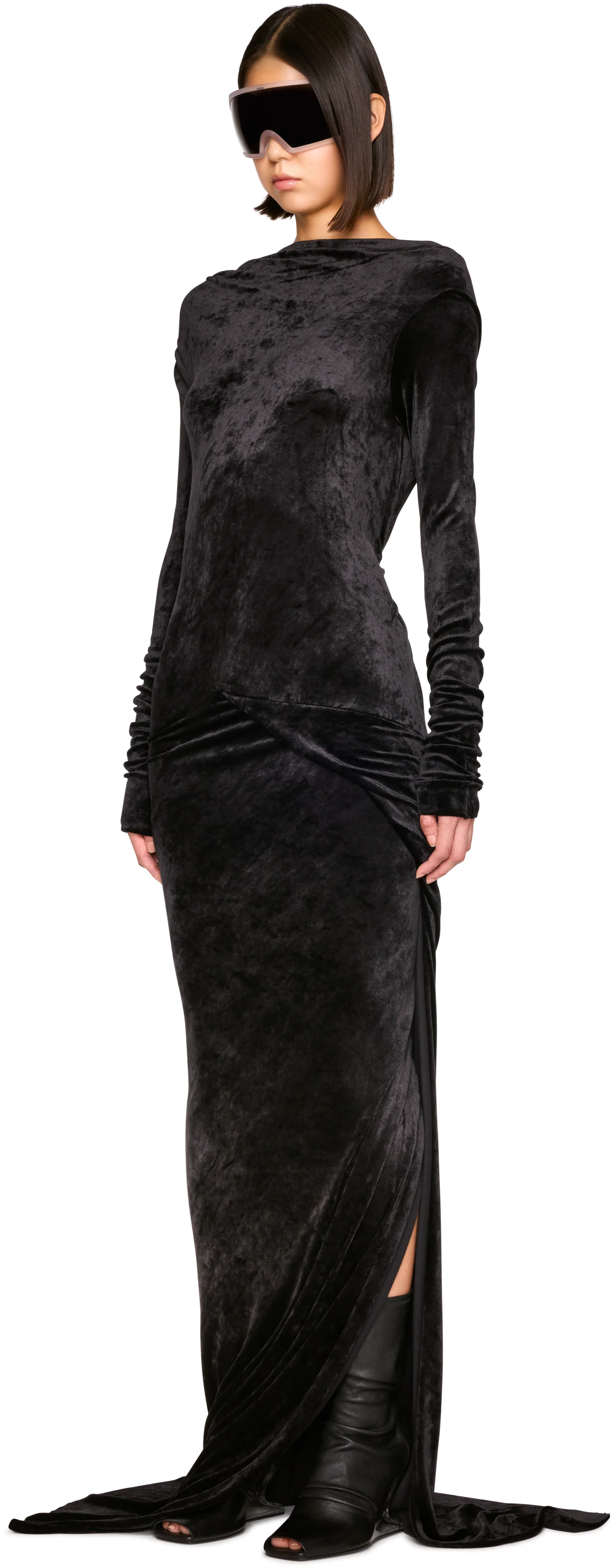 Rick Owens Lilies Tower LS Sailee Maxi Dress