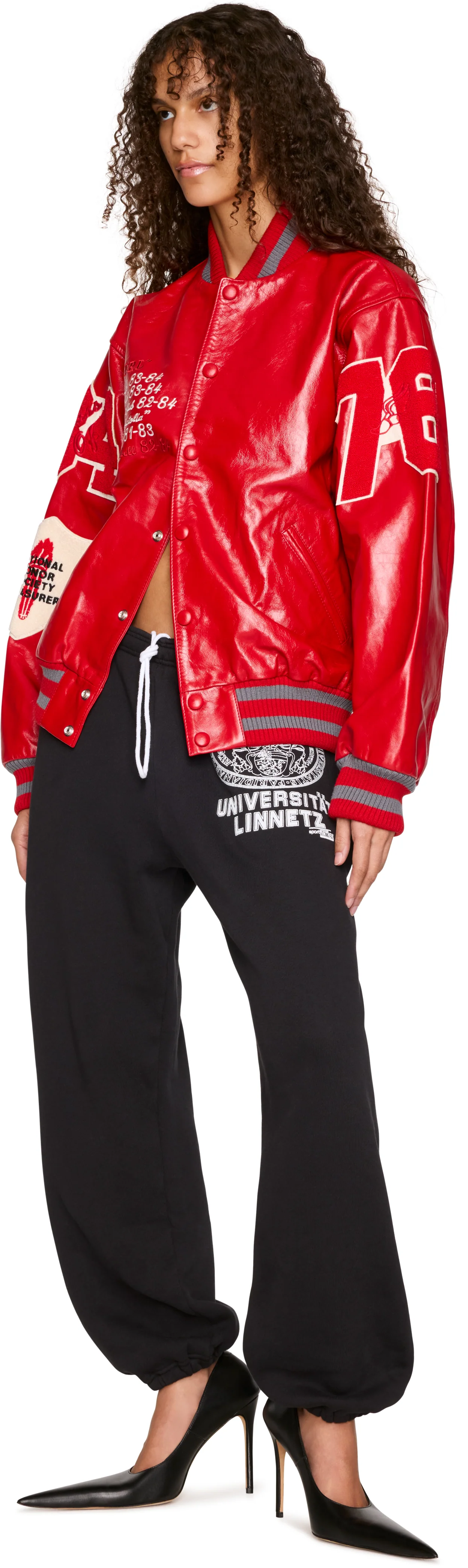 ERL Varsity Leather Jacket