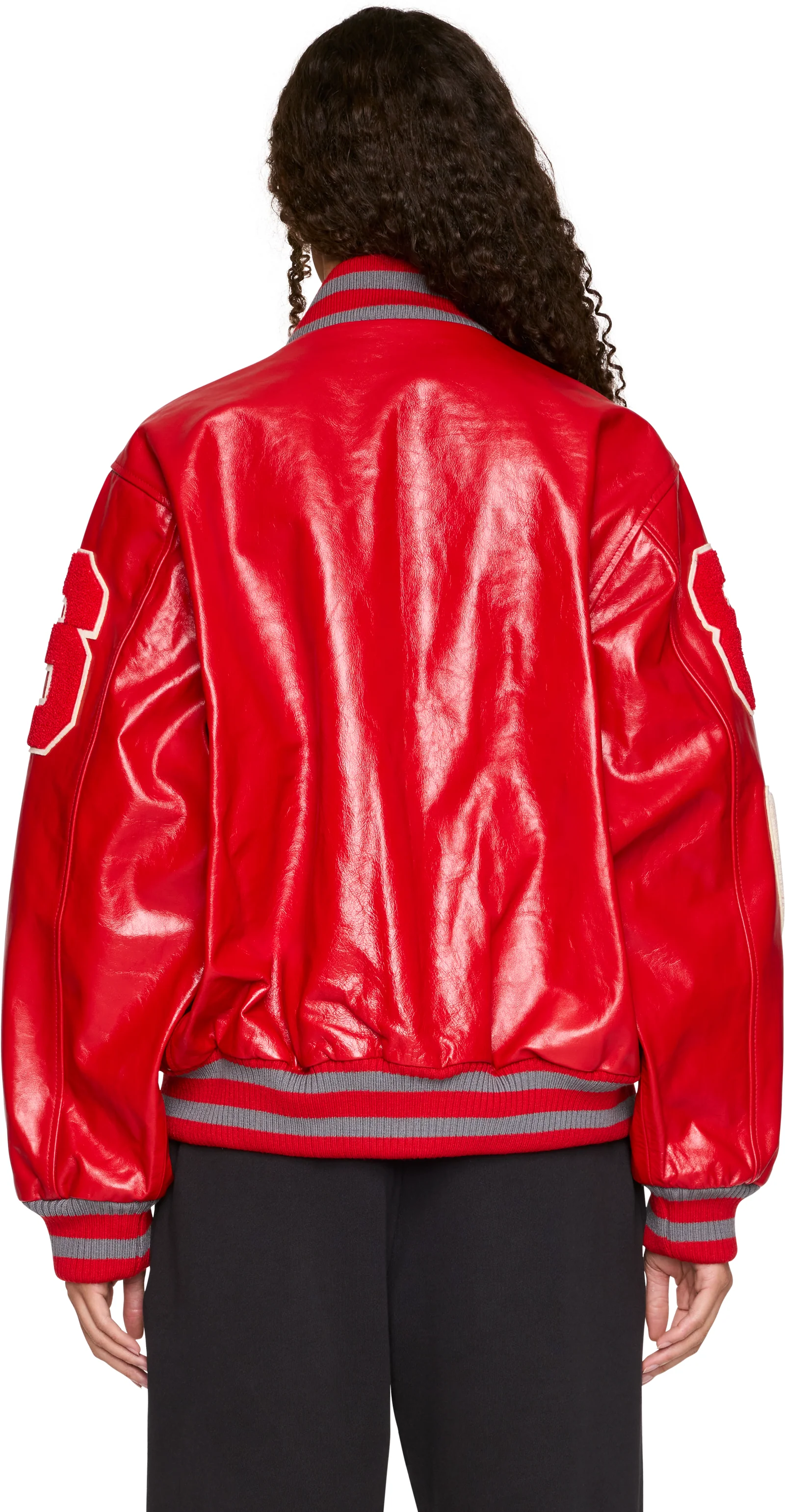 ERL Varsity Leather Jacket