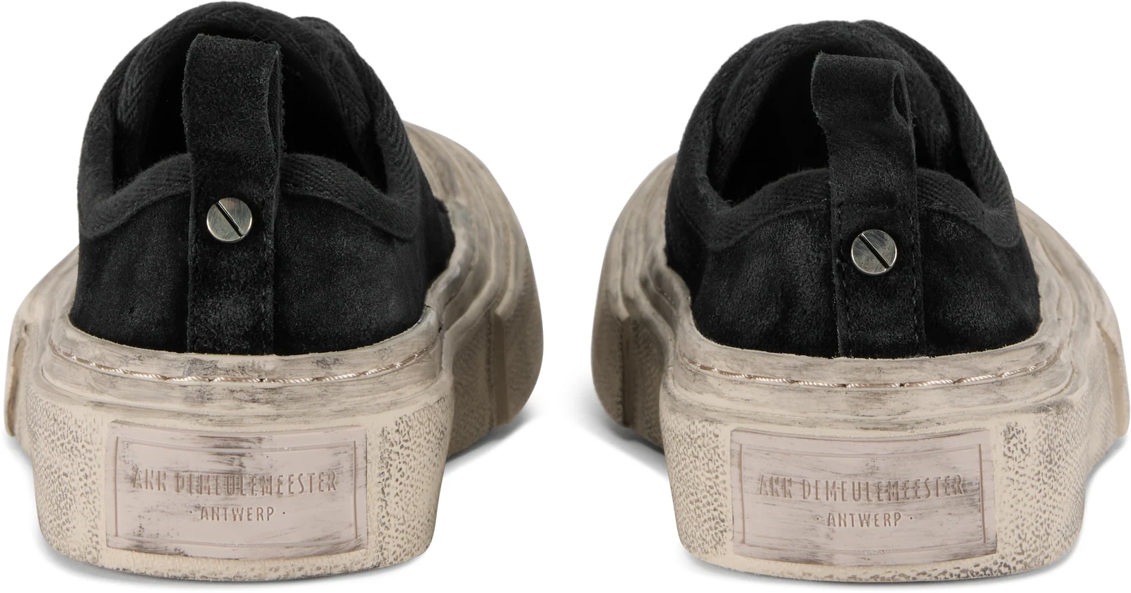 Ann Demeulemeester Halli Vulcanized Distressed Low-Top Sneakers