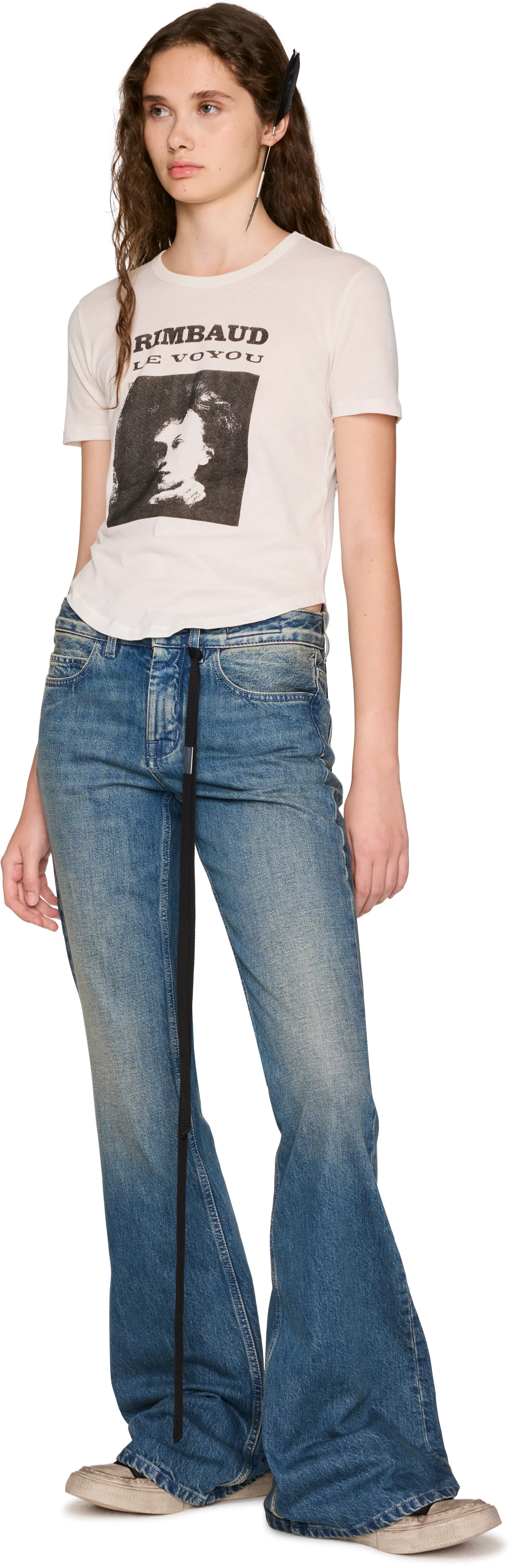 Ann Demeulemeester Halli Vulcanized Distressed Low-Top Sneakers