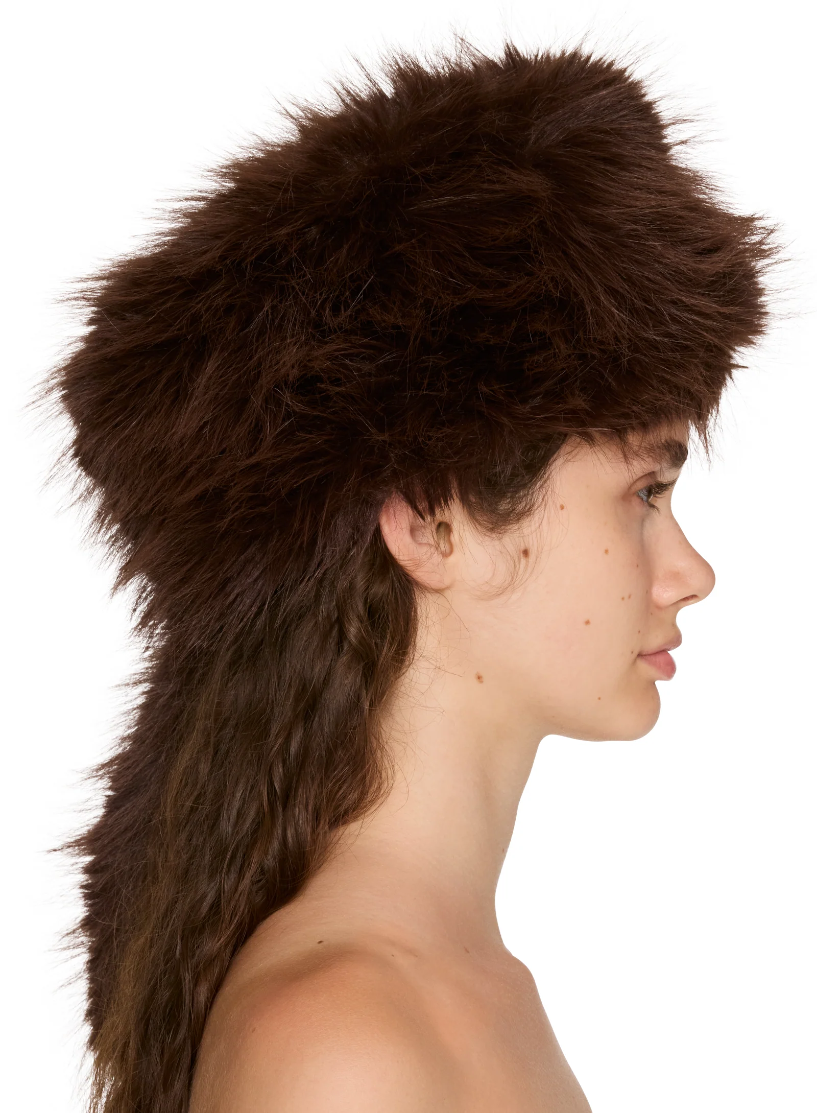 Vaquera Racoon Tail Faux-Fur Hat