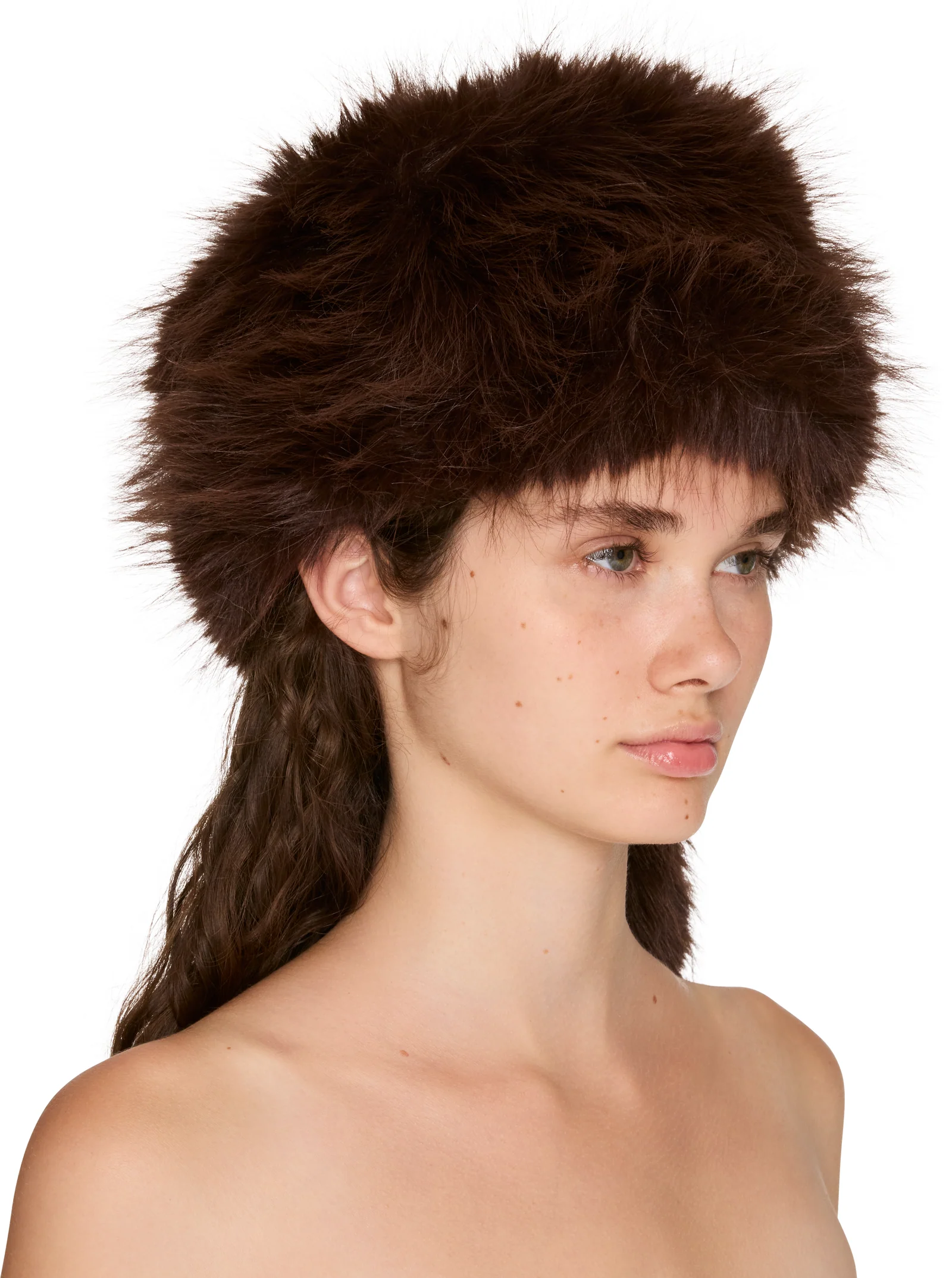 Vaquera Racoon Tail Faux-Fur Hat