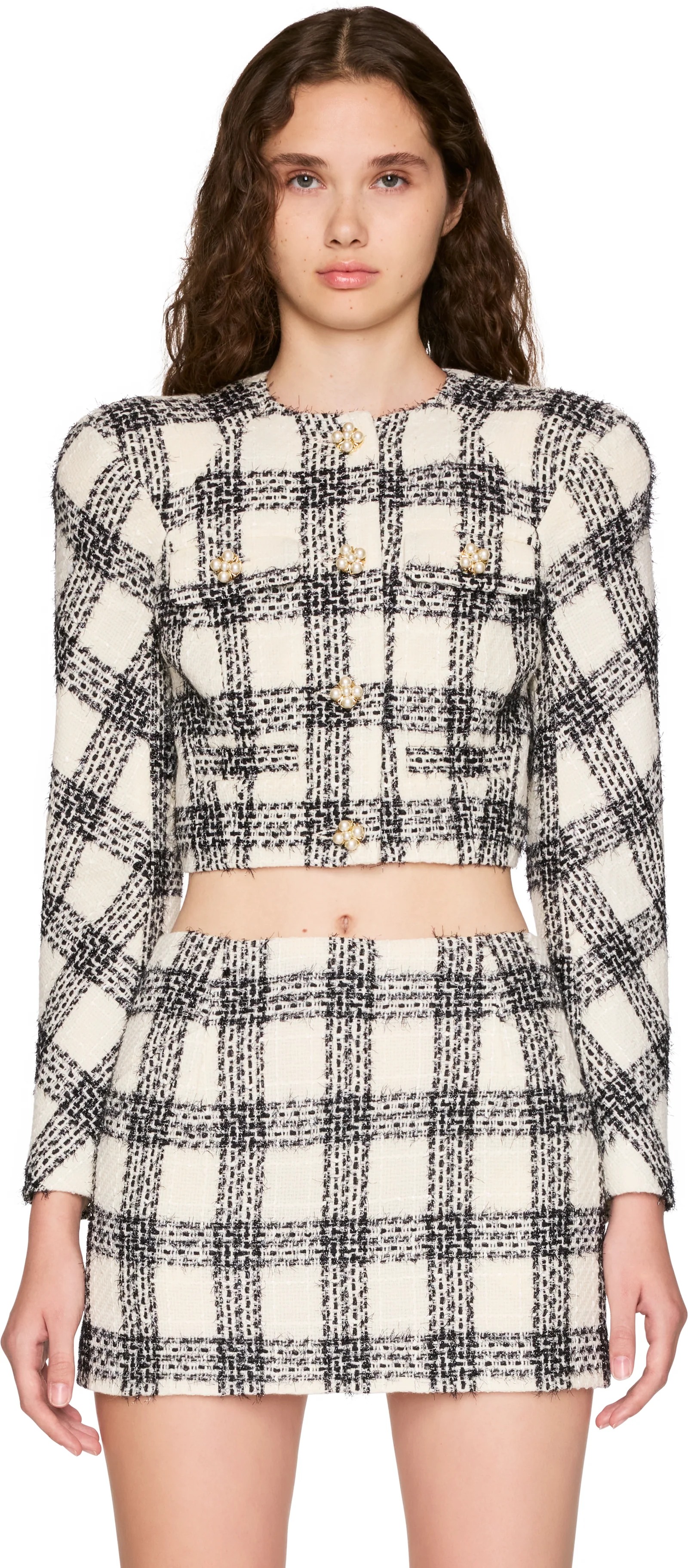 VETEMENTS Round Shoulder Tweed Blazer
