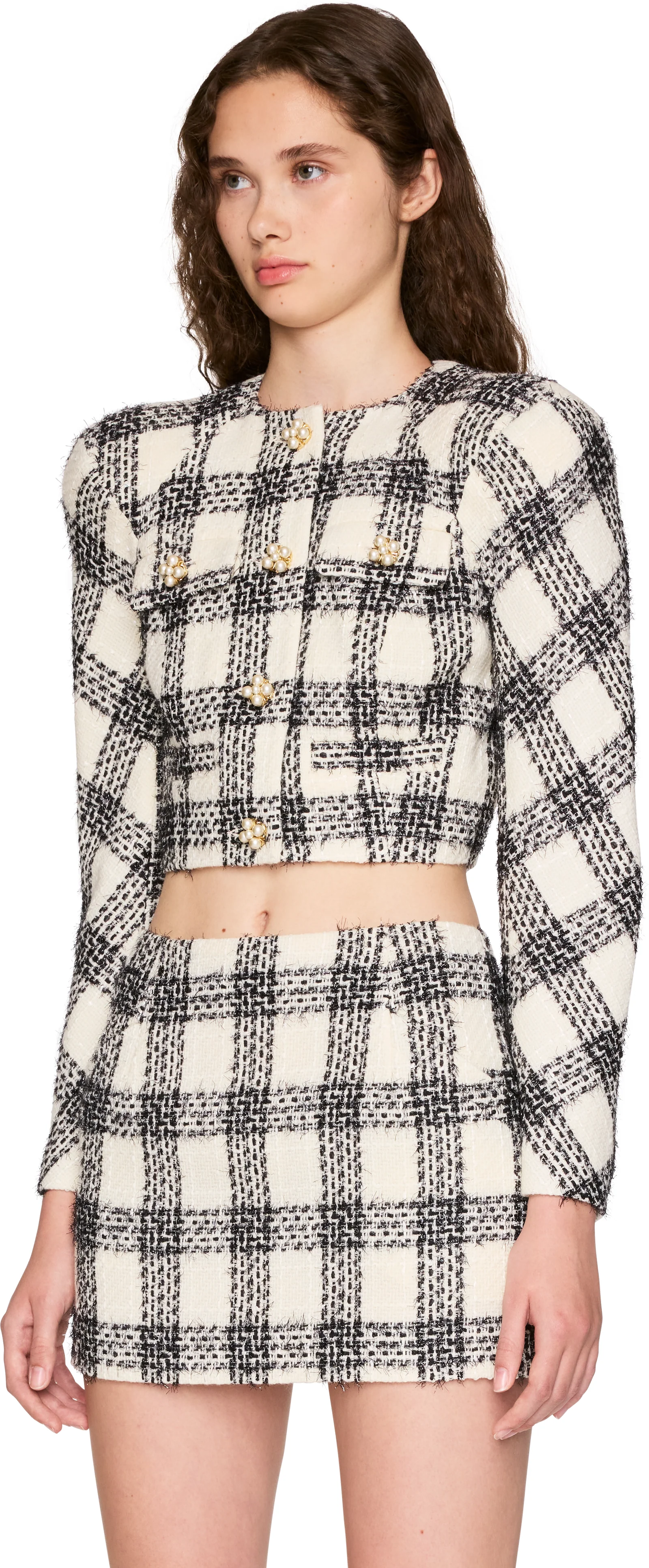 VETEMENTS Round Shoulder Tweed Blazer