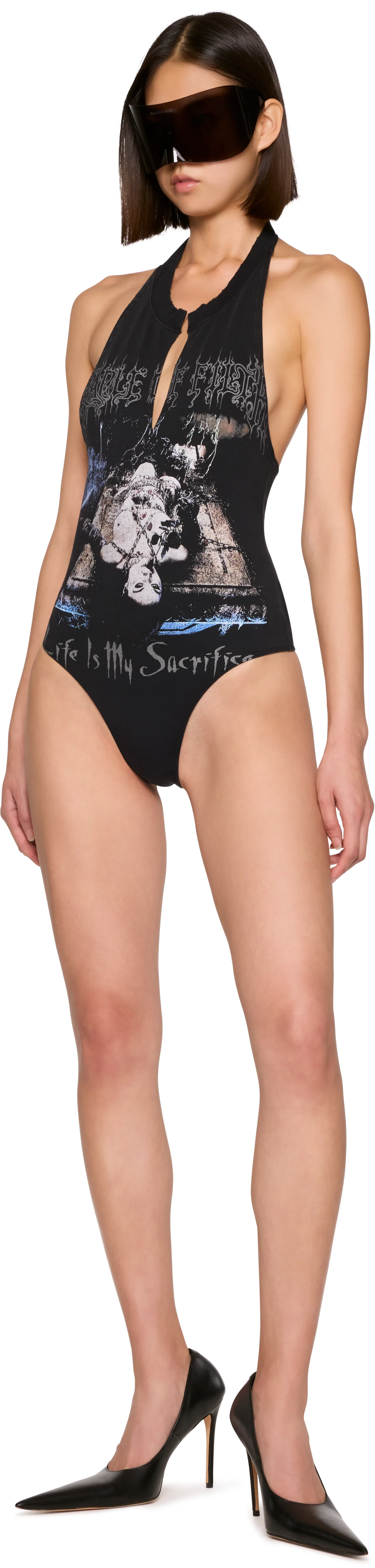 VETEMENTS Cradle Of Filth Sacrifice Halterneck Bodysuit