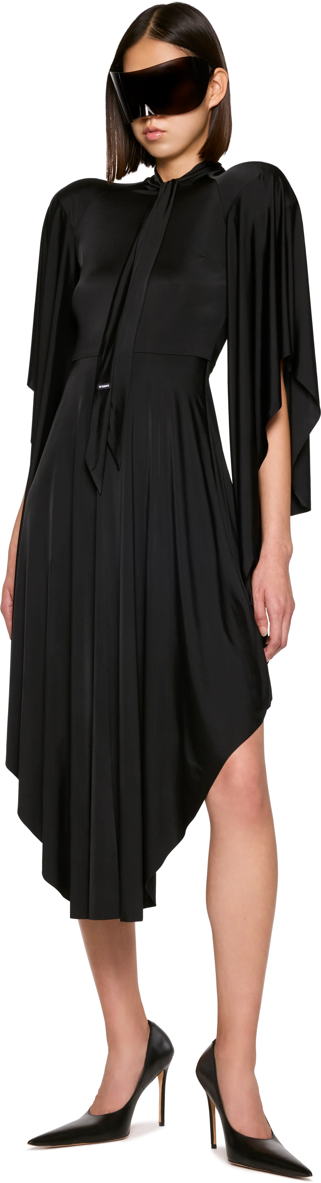 VETEMENTS Round Shoulder Midi Dress